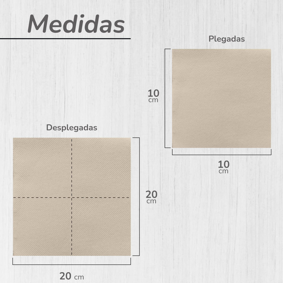 Hostelnovo Eco 10x10 cm Recycled Paper Napkins - 600 Pack, Biodegradable Cocktail Napkins