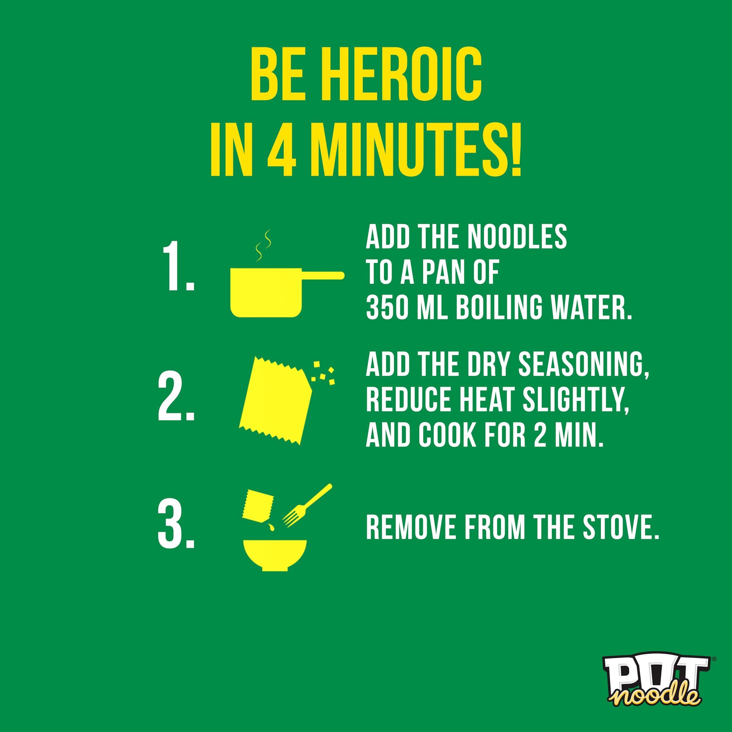 Pot Noodle Chicken & Mushroom Instant Noodles Block with Sauce and Seasoning | 2 Servings 6