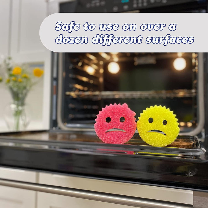 Scrub Daddy - Cranky Couple 2 Pack Scrub Sponges for Kitchen & Bathroom Cleaning