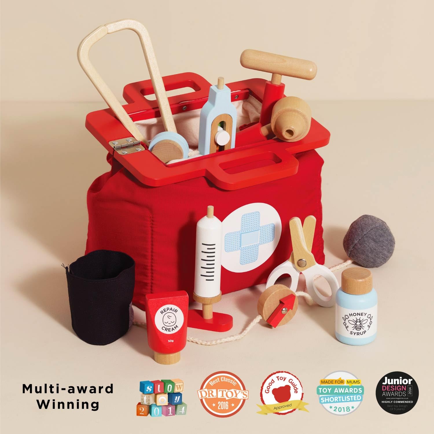 Le Toy Van Honeybake Wooden Doctor's Play Set | Role Play Toy for Ages 3+ 5