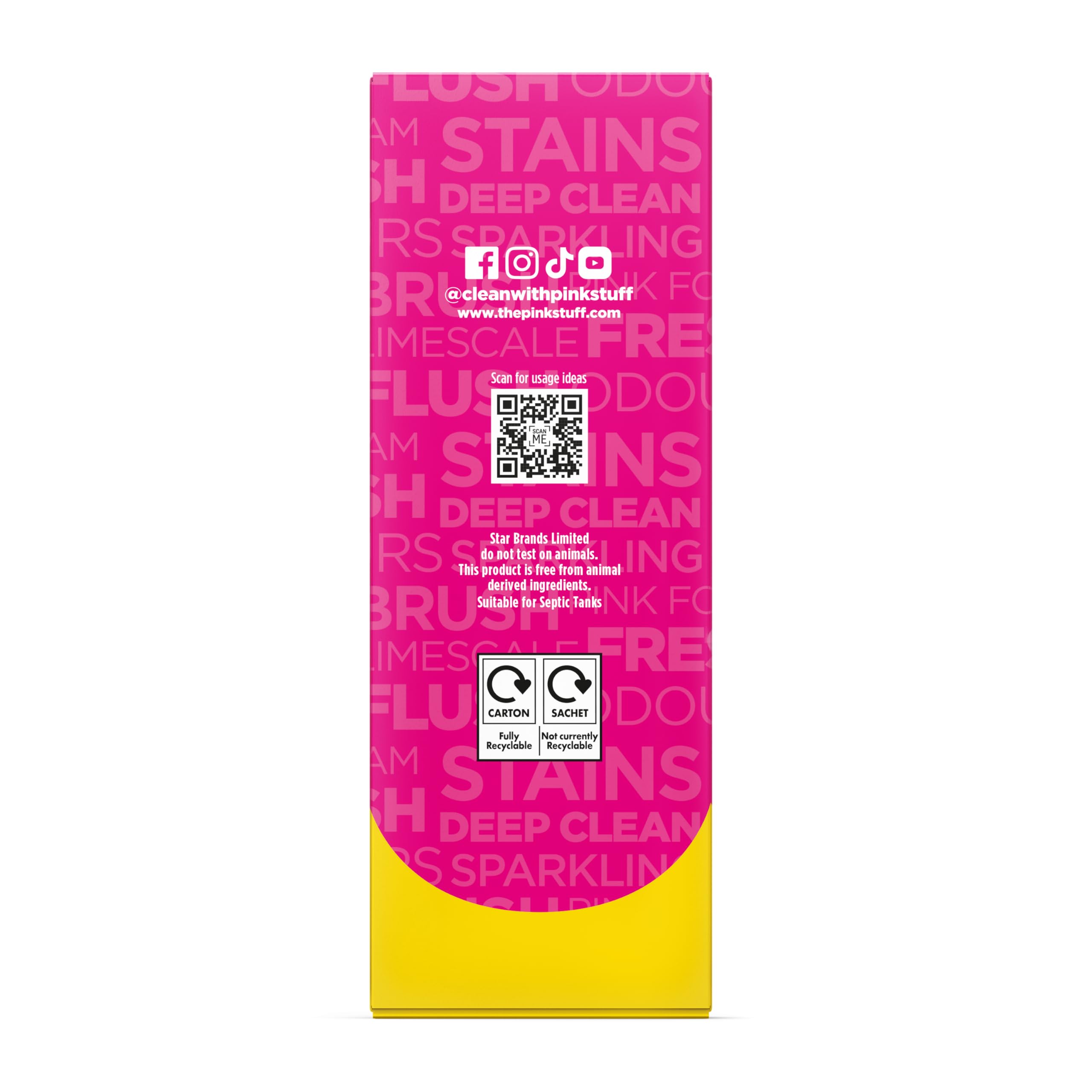 THE PINK STUFF Miracle Power Foaming Toilet Cleaner - Deep Cleaning Powder, Fruit Scent, 300g 8