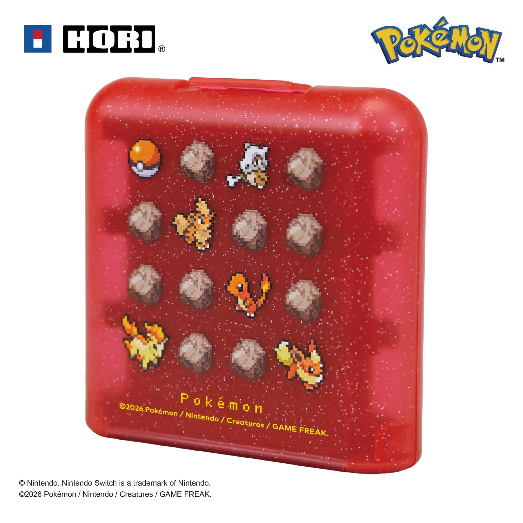 Hori 24-Game Card Case - Pokémon Pixel Red [Nintendo Switch Accessory] 1