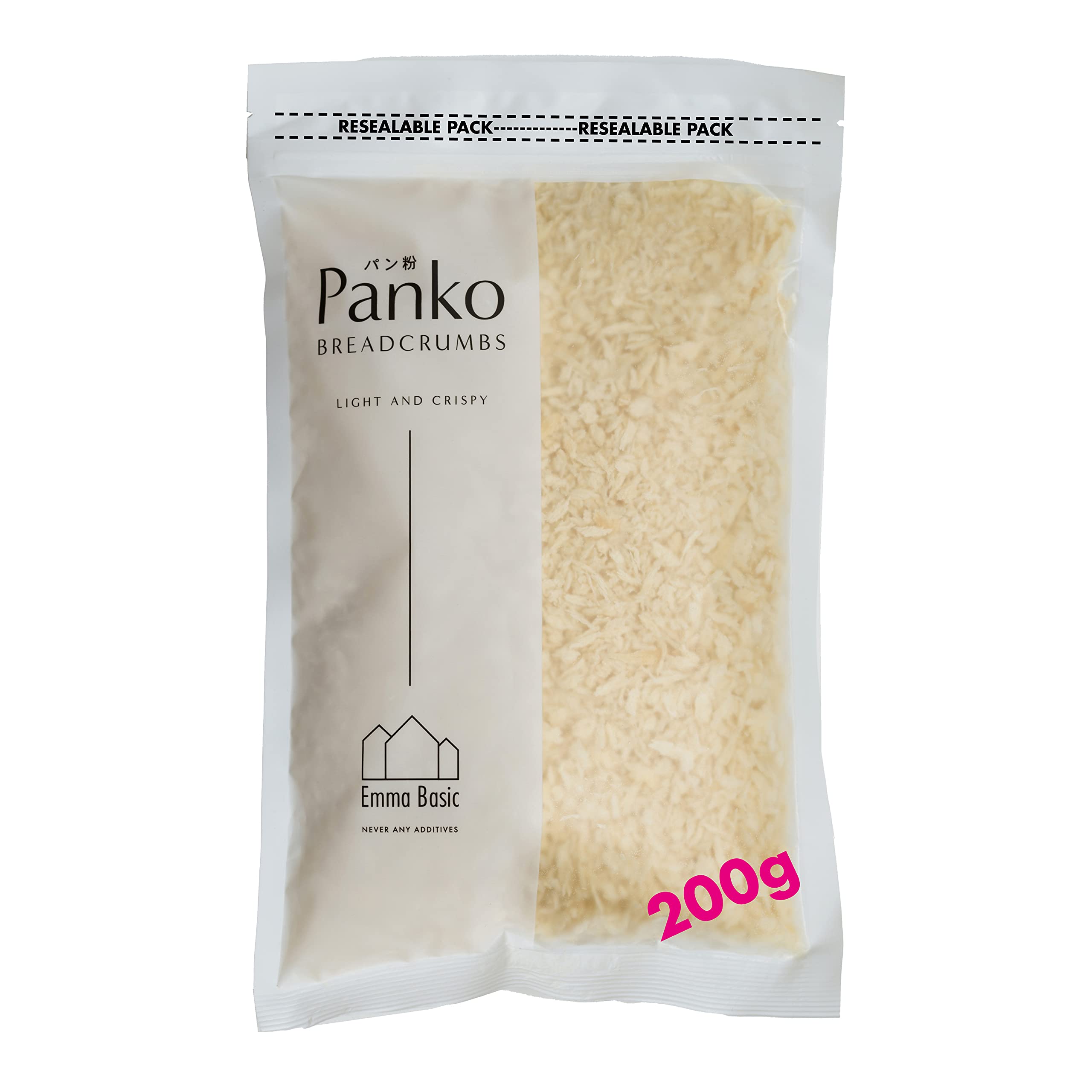Emma Basic Panko Breadcrumbs - Long Needle Shape, Additive-Free | 200g Bag 1
