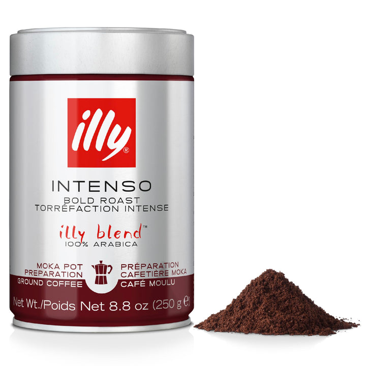illy Intenso Ground Coffee - Dark Roast 100% Arabica - 250g