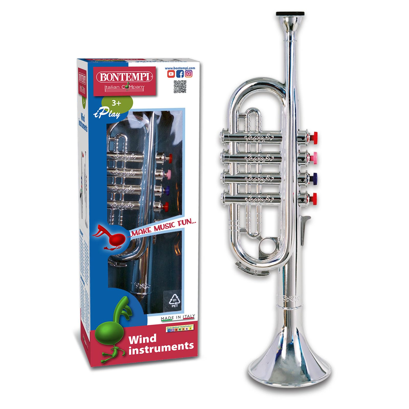 Bontempi 32 3831 4-Note Silver Trumpet - Musical Toy for Kids 3 Years & Up 5