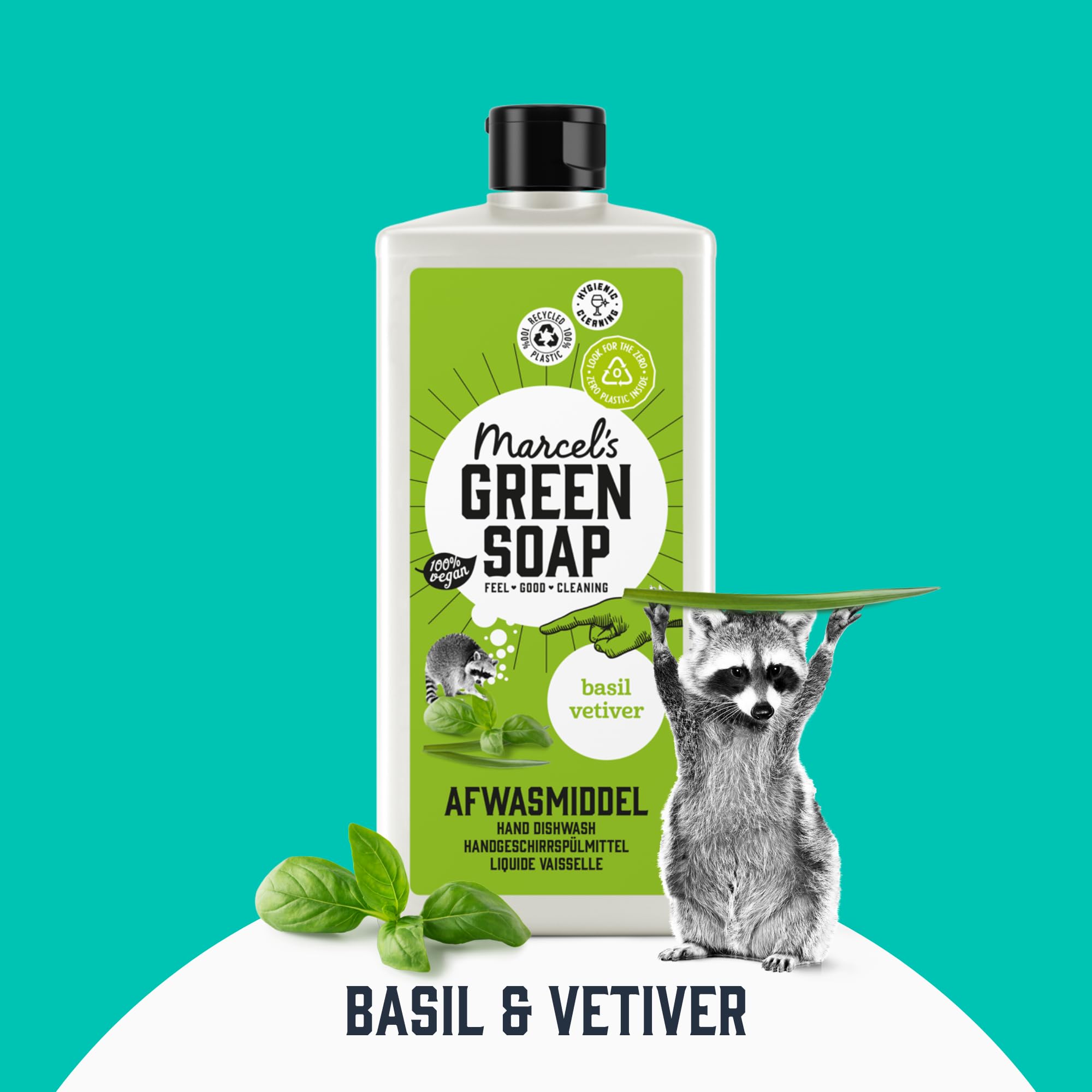 Marcel's Green Soap Washing-Up Liquid - Basil & Vetiver Scent | 500ml | Biodegradable 7