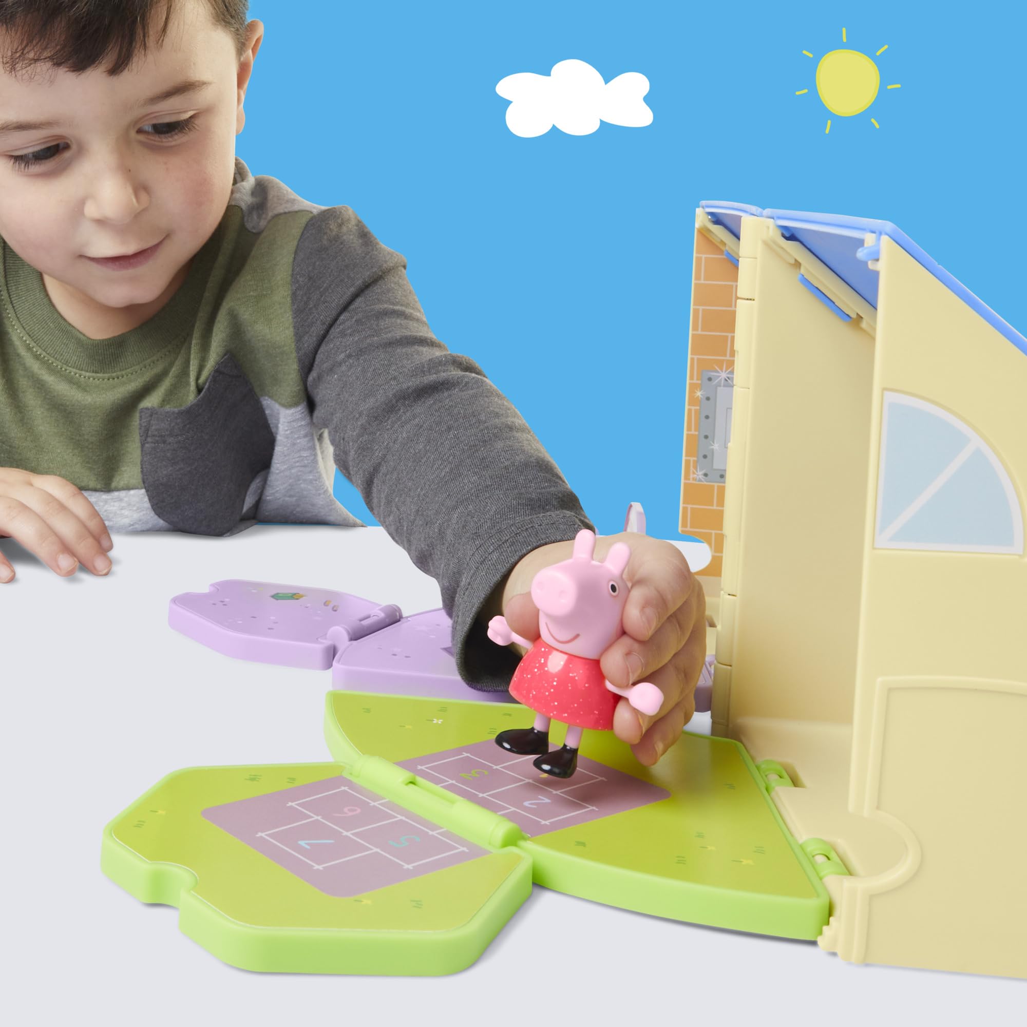 Peppa Pig Peppa's Pop-Open Playgroup Playset - Classroom & Playground Pretend Play for Ages 3+ 2