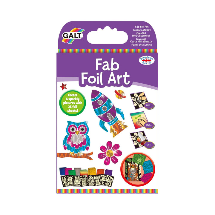 Galt Fab Foil Art Kit - Sparkly Craft Activity for Kids Ages 6+