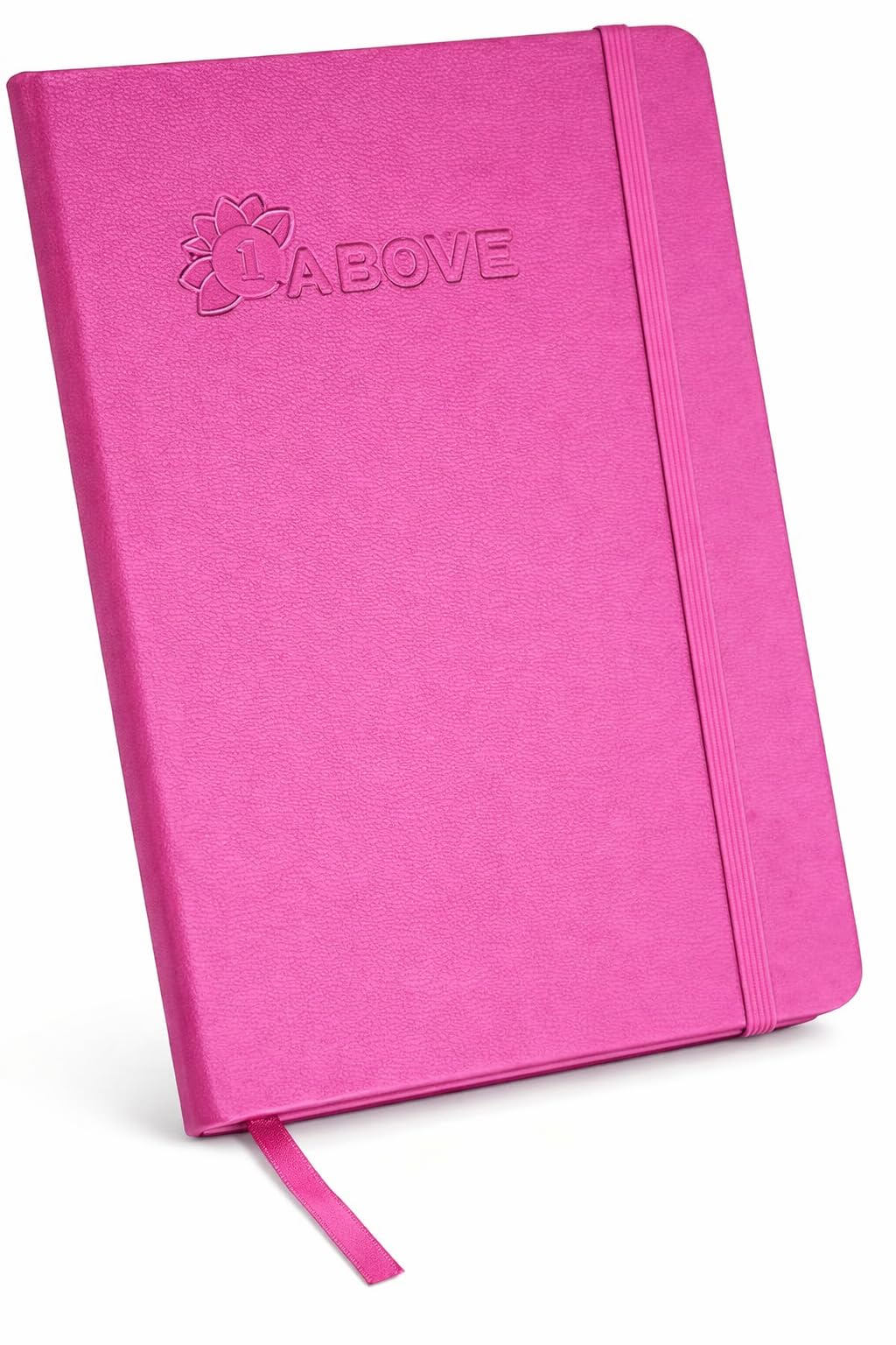 1ABOVE A4 Soft Feel Executive Notebook | Hardback | 160 Lined Pages | Pink 1
