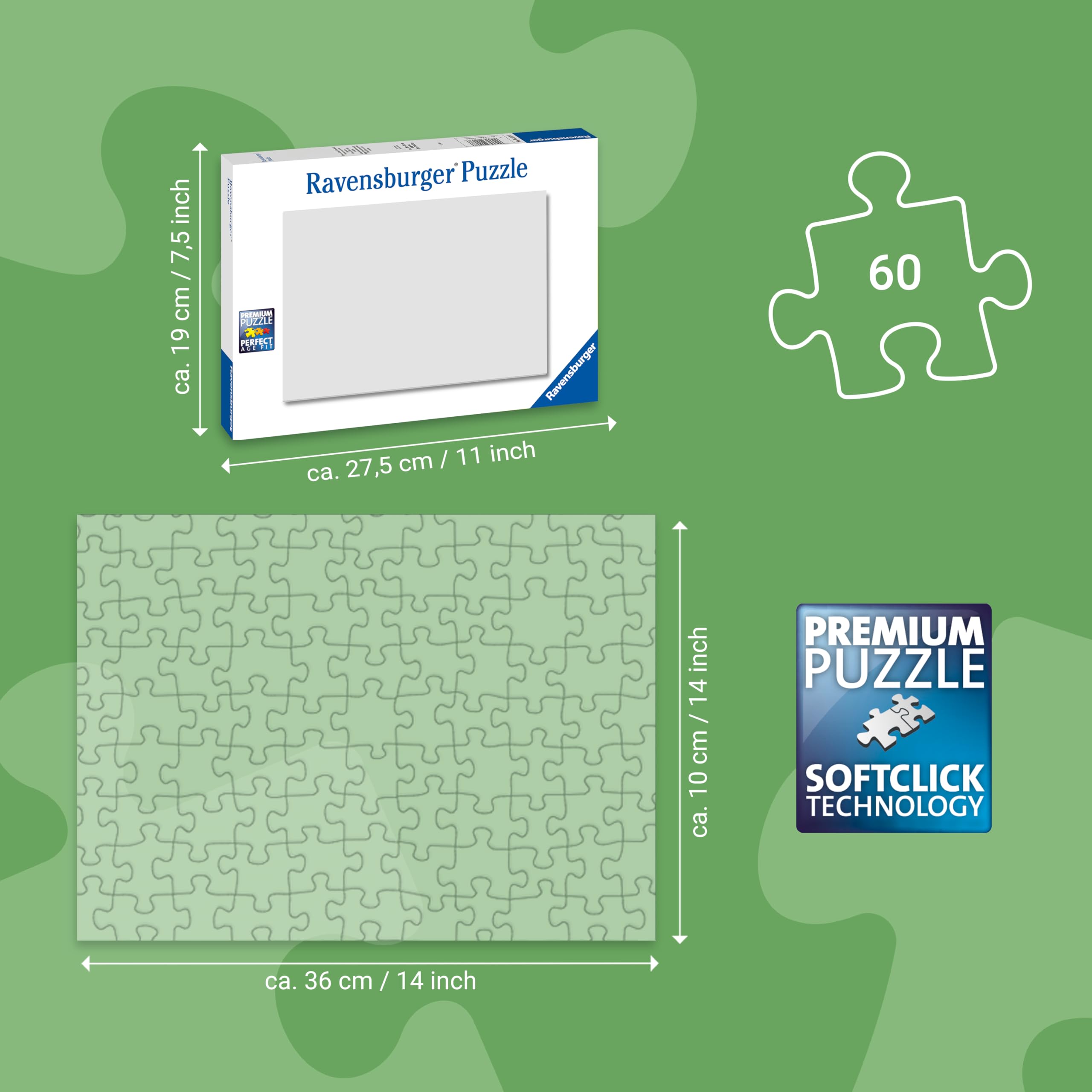 Ravensburger Prehistoric Life Jigsaw Puzzle - 60 Pieces | Ages 4+ | 70 x 50cm 3