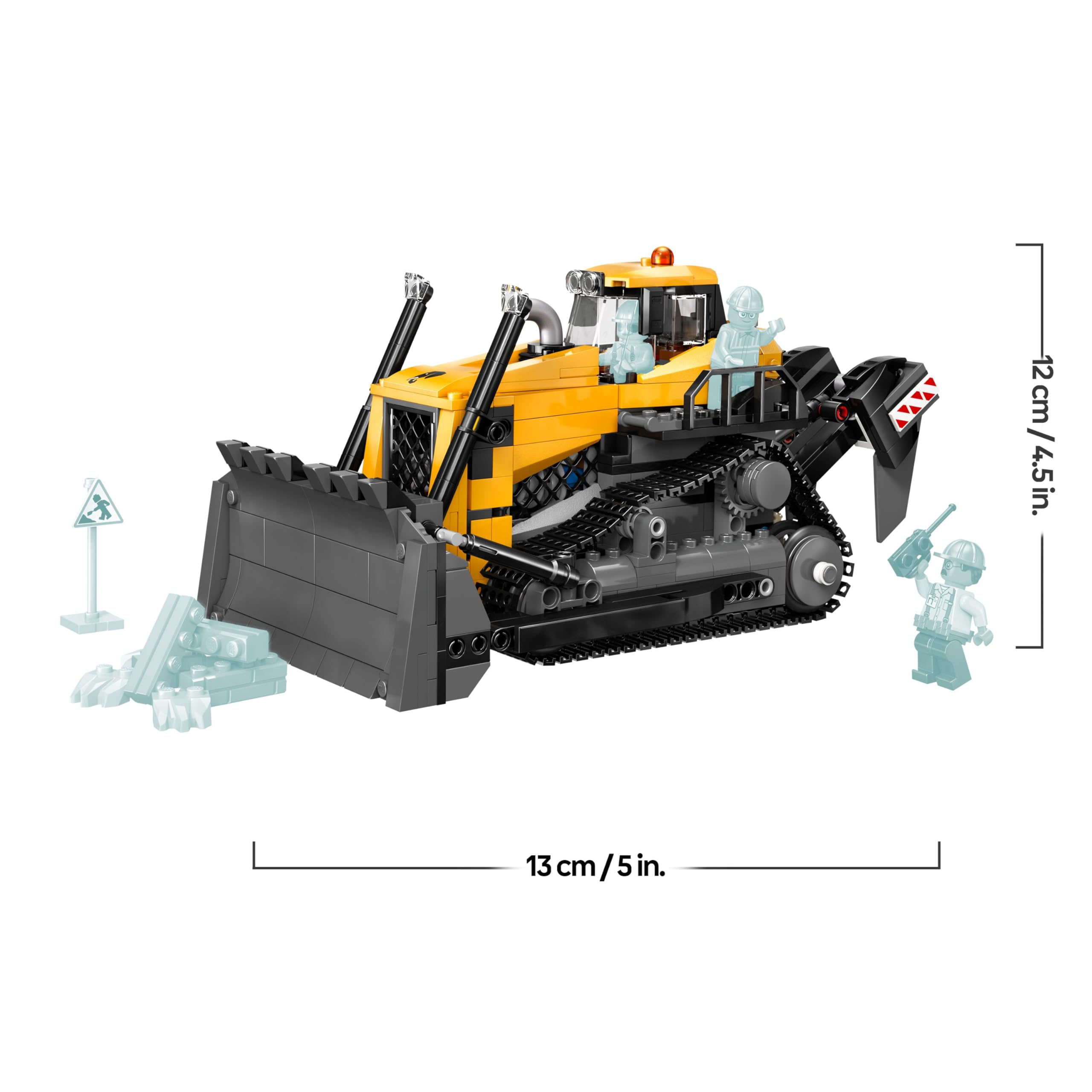 LEGO CITY Yellow Bulldozer 60466 Building Set | Ages 8+ | Includes 3 Minifigures 8
