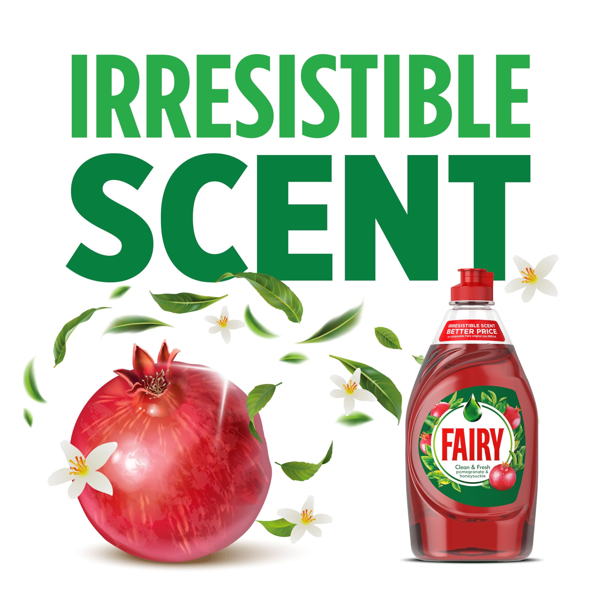 Fairy - Clean and Fresh Washing Up Liquid Pomegranate and Grapefruit 1450ML 4