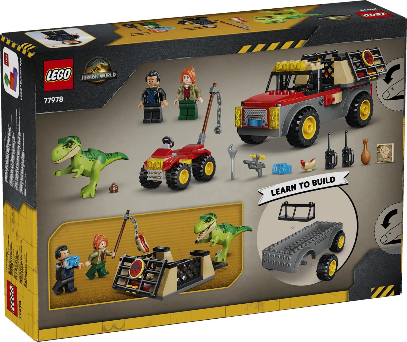 LEGO Jurassic World Young T. rex Transport Truck Building Set - Ages 4+ 7