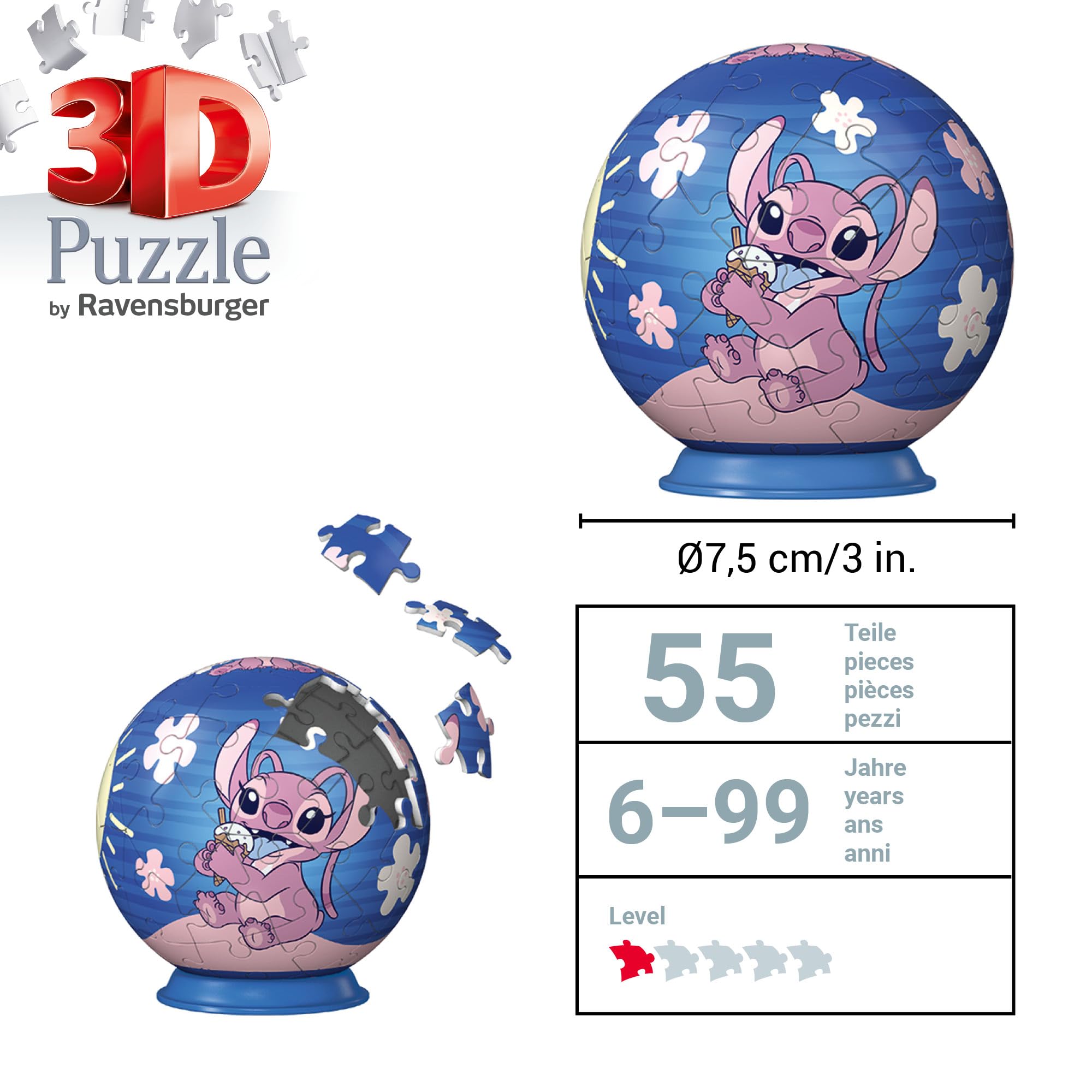 Ravensburger Disney Angel (Stitch) 54-Piece 3D Jigsaw Puzzle - No Glue Required 4