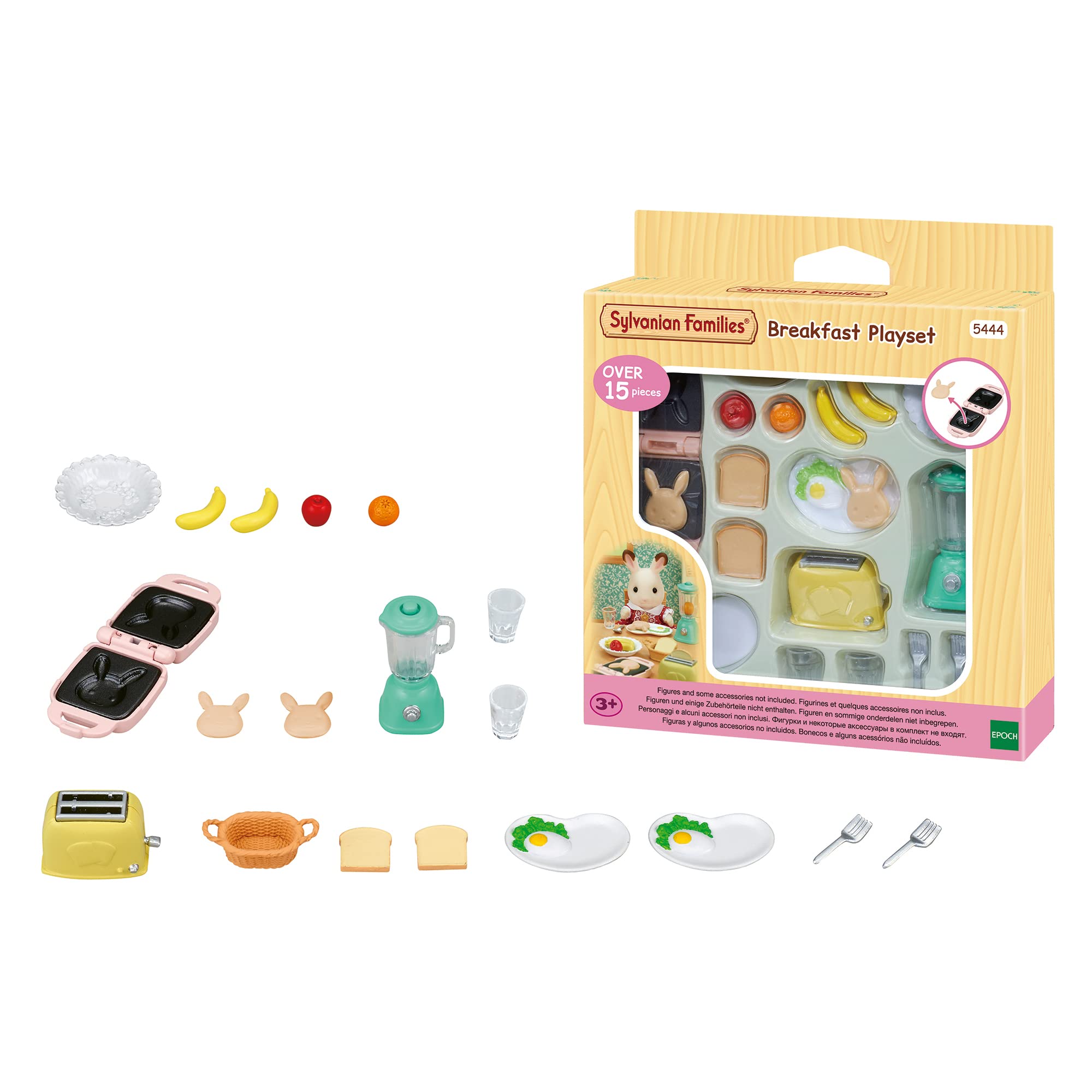 Sylvanian Families Breakfast Playset 5444 - 21 Piece Miniature Kitchen Furniture Set for Ages 3+ 7