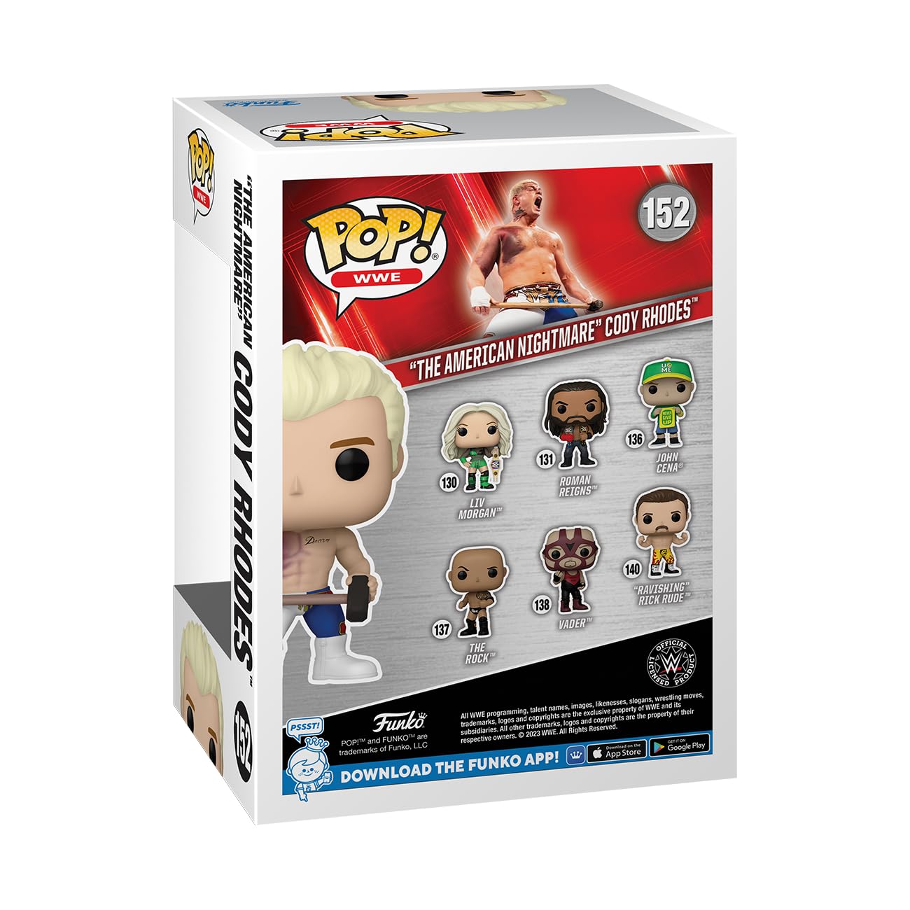 Funko Pop! WWE Cody Rhodes (HIAC) Collectable Vinyl Figure | Metallic Color | 3.75 Inches 3