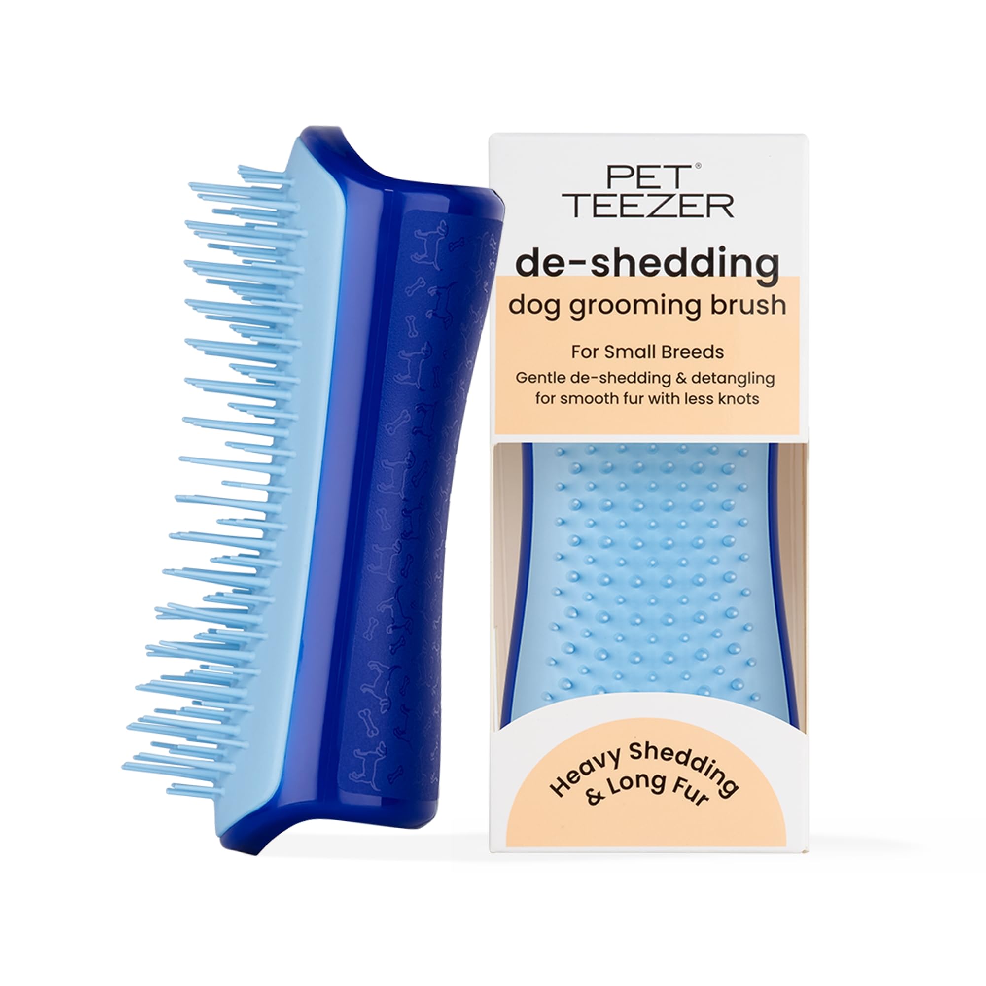 Pet Teezer Small De-Shedding Grooming Brush - Detangle | Lightweight | Easy to Clean 1