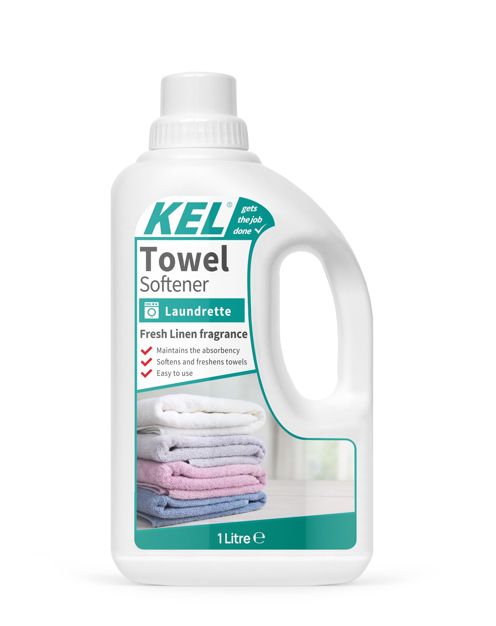 KEL Towel Softener Liquid Conditioner - 1L Bottle | Up to 10 Washes | Fresh Linen Scent 1