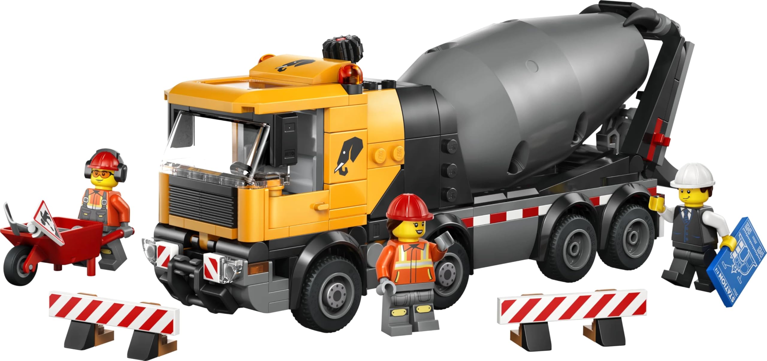LEGO City Cement Mixer Truck Toy 60478 | Construction Vehicle Playset for Ages 7+ 4
