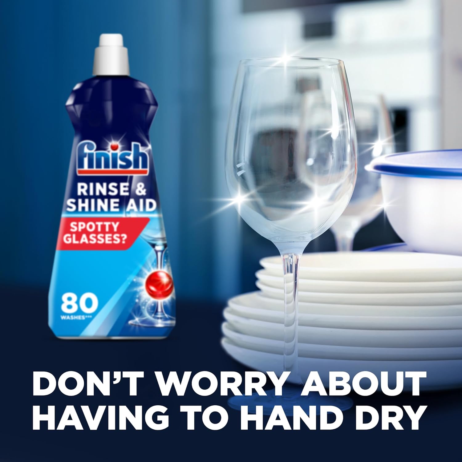 Finish - Rinse Aid for Dishwashers, Original, 800ml 4