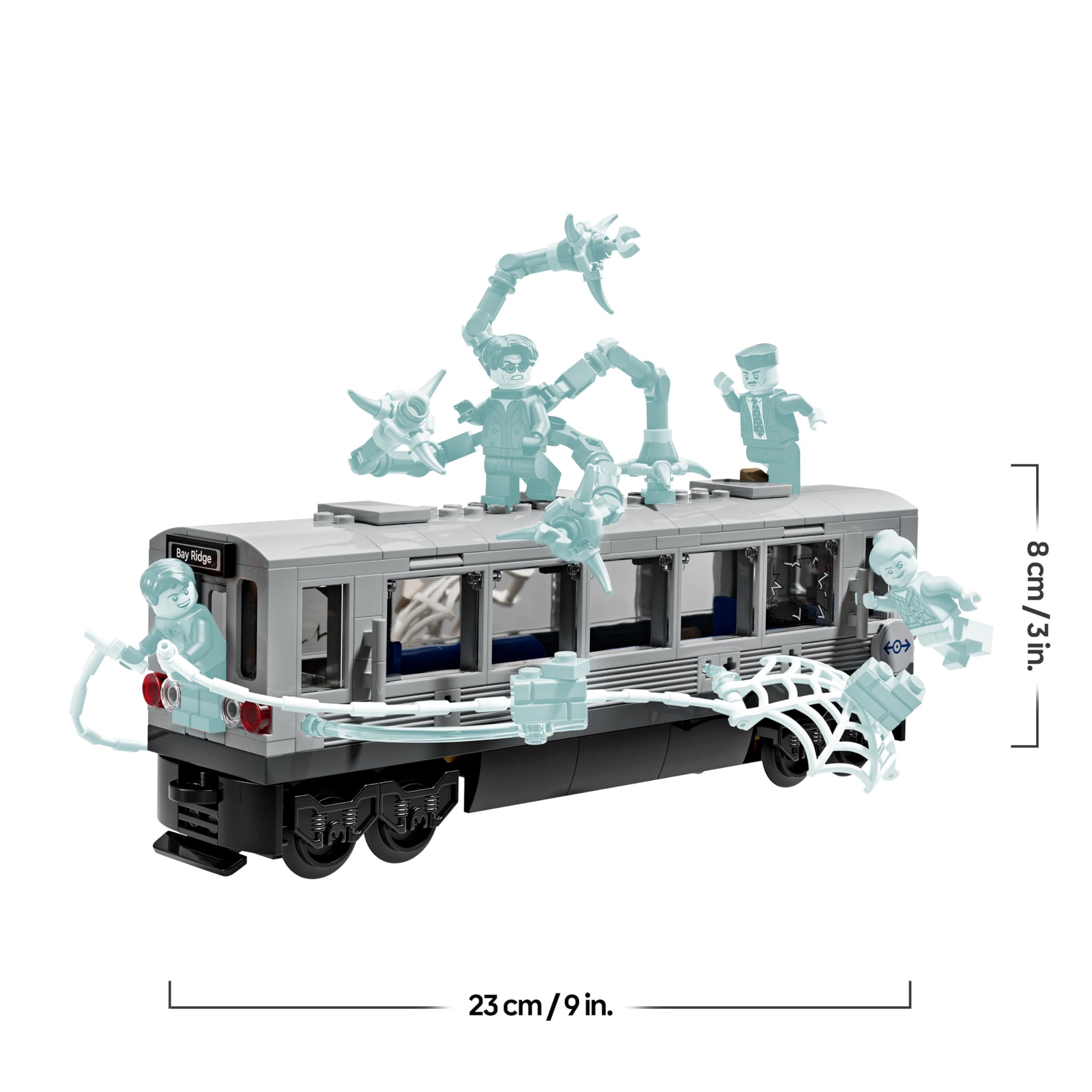 LEGO Marvel Spider-Man vs. Doc Ock Subway Train Scene Building Set | 9+ Years 7