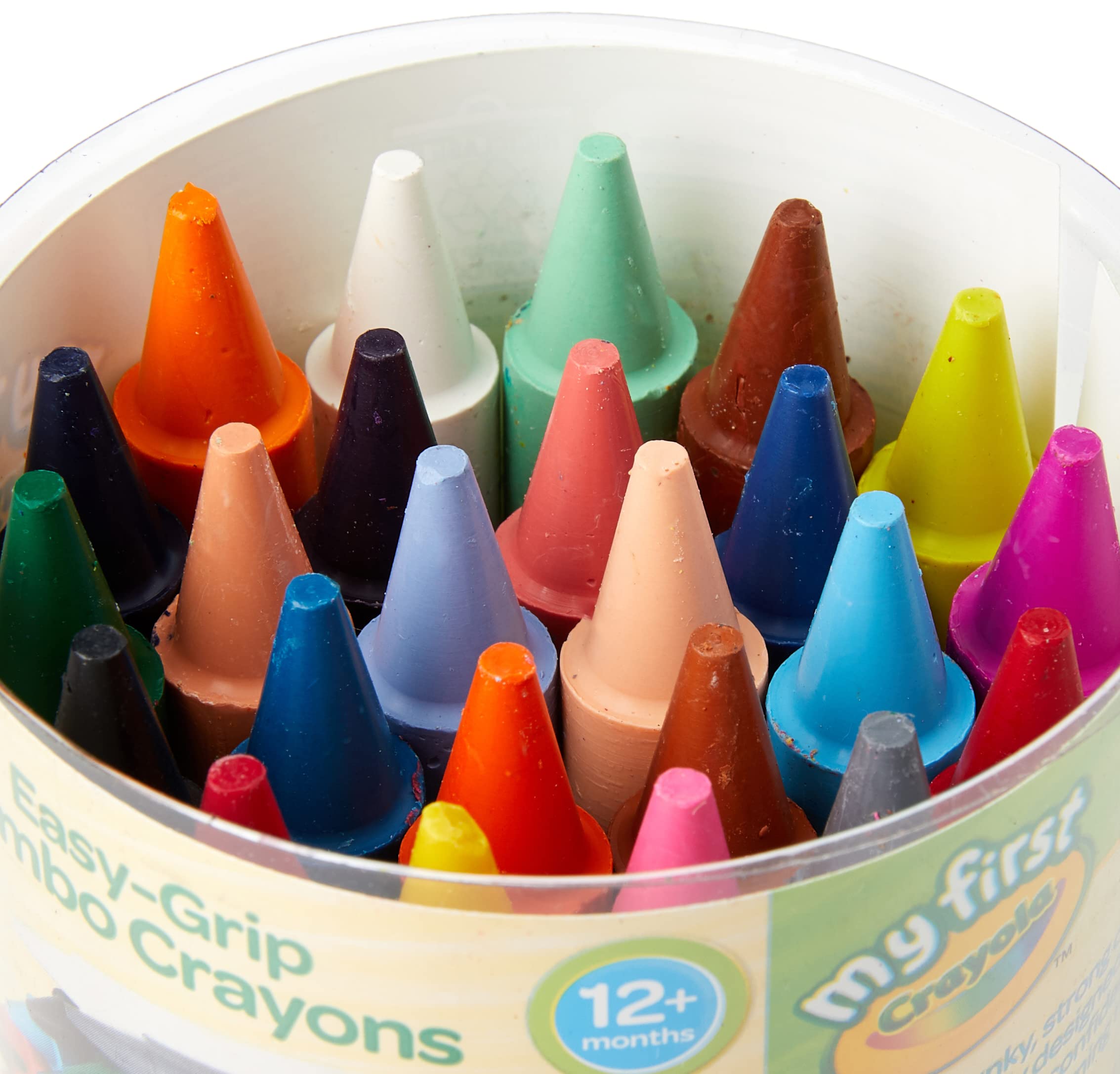 Crayola My First Easy Grip Jumbo-Buntstifte – 24 Stück für Kleinkinder 3