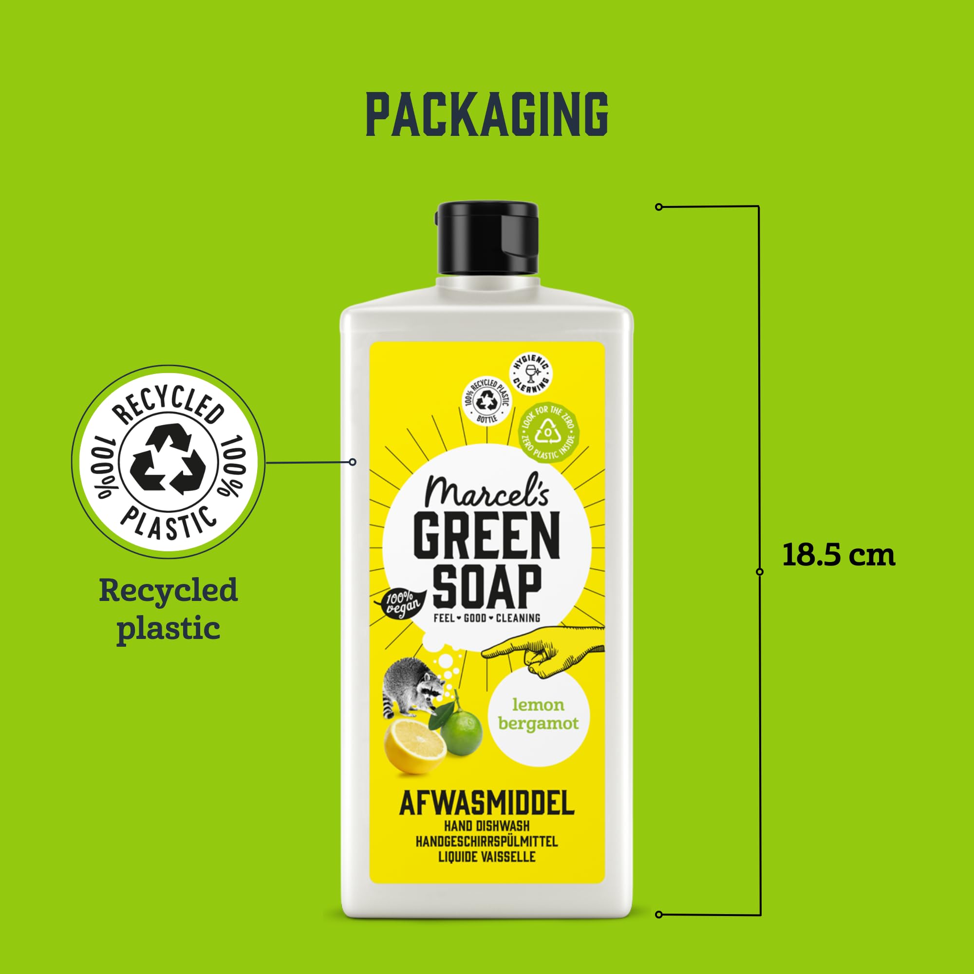 Marcel's Green Soap Washing-Up Liquid - Lemon & Bergamot Scent | 500 ml | Plant-Based 5