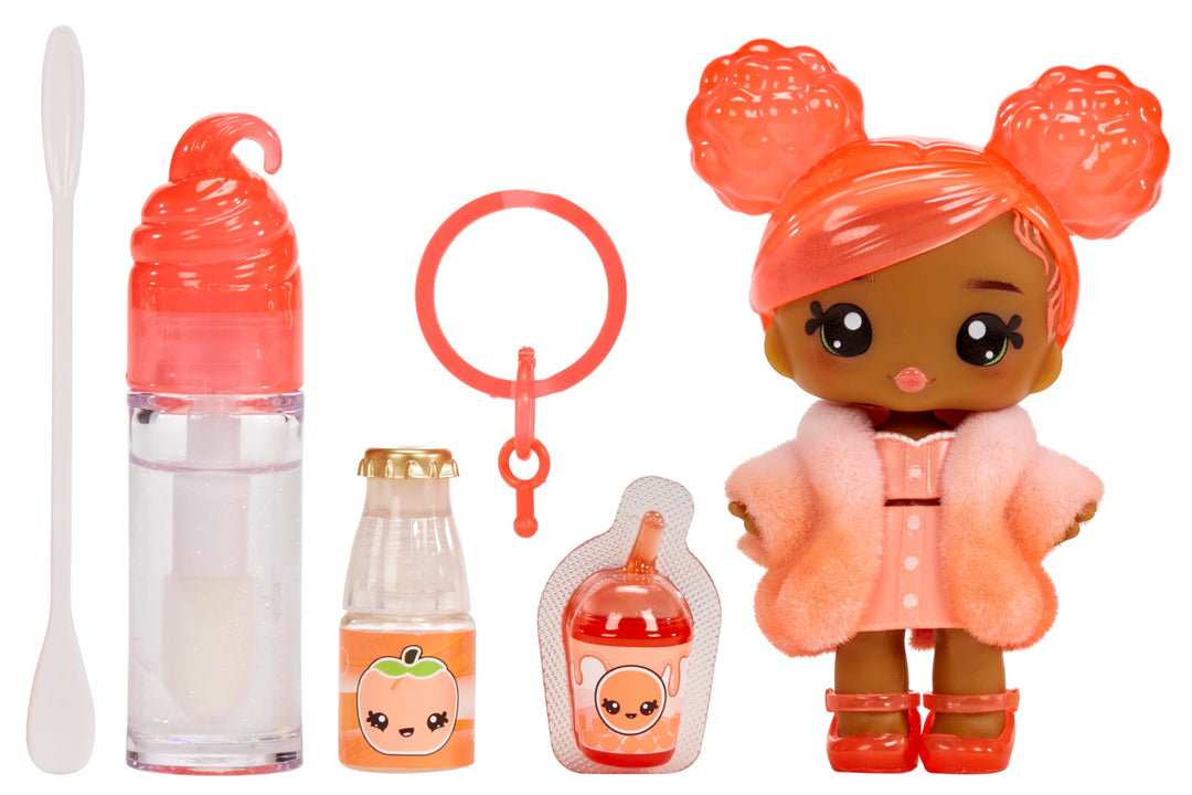 Yummiland Piper Peach Doll - Scented Character with DIY Lipgloss Kit - Ages 4+