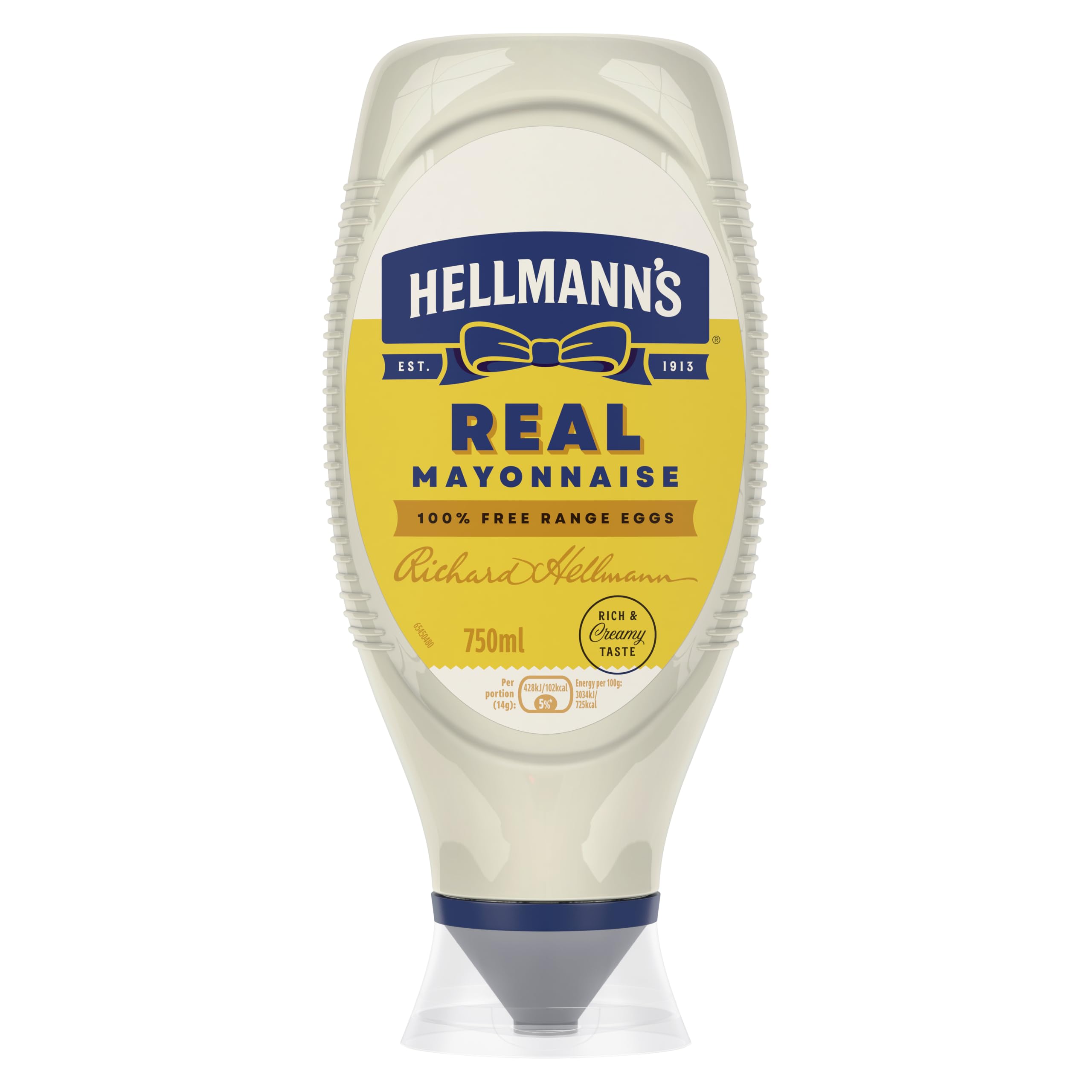 Hellmann's Real Mayonnaise - Creamy Texture, 750ml Squeeze Bottle 1