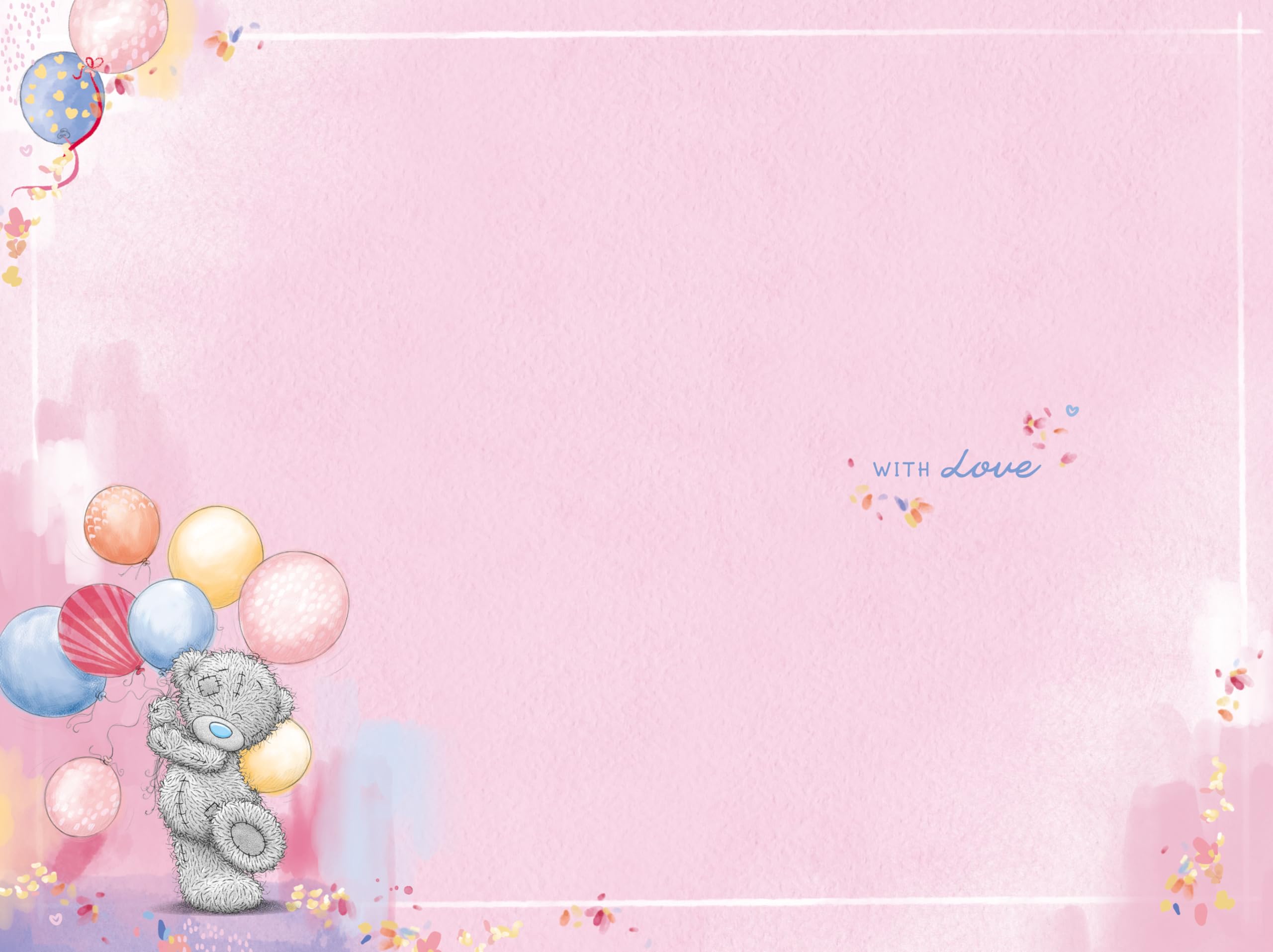 Me To You Bear Tatty Teddy Happy 70th Luxury Gold Embellished Birthday Card | 6 x 9 Inches