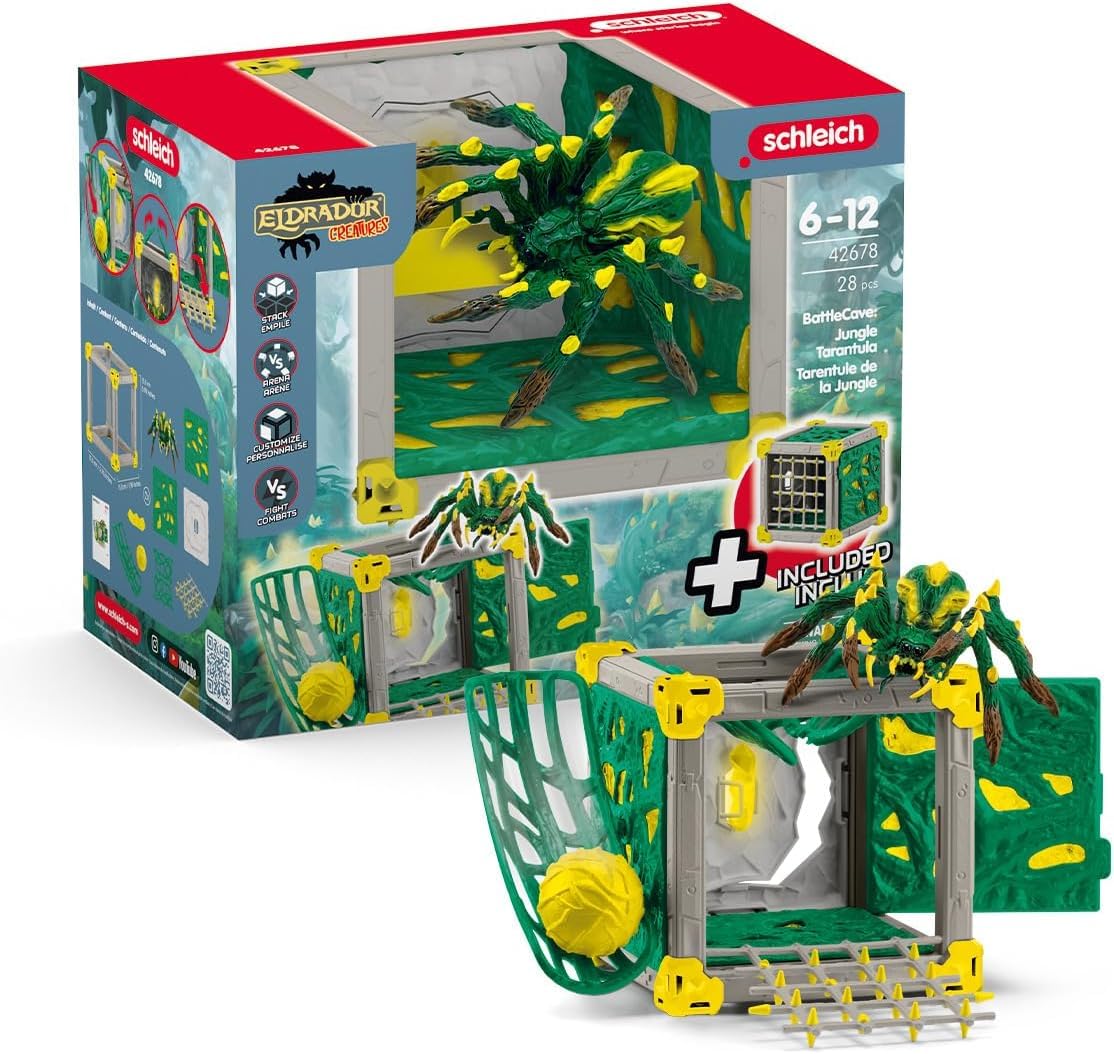 schleich BattleCave Jungle Tarantula - Fantasy Action Figure for Ages 7-15 1