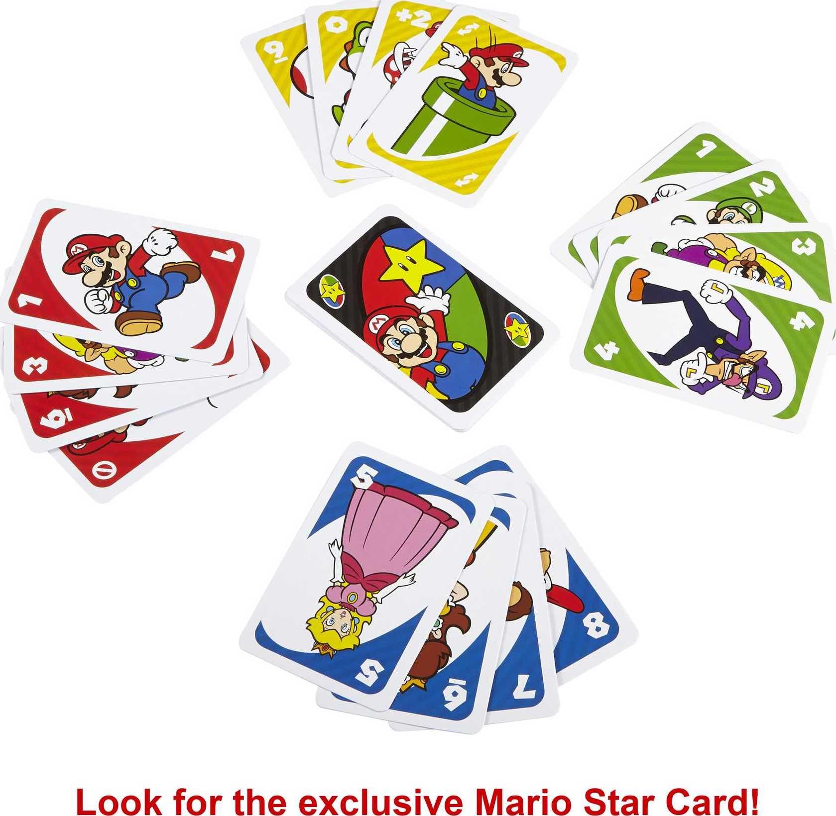 Juegos Mattel UNO Super Mario Card Game - Collectible Tin Edition, Ages 7+, 2-10 Players 5