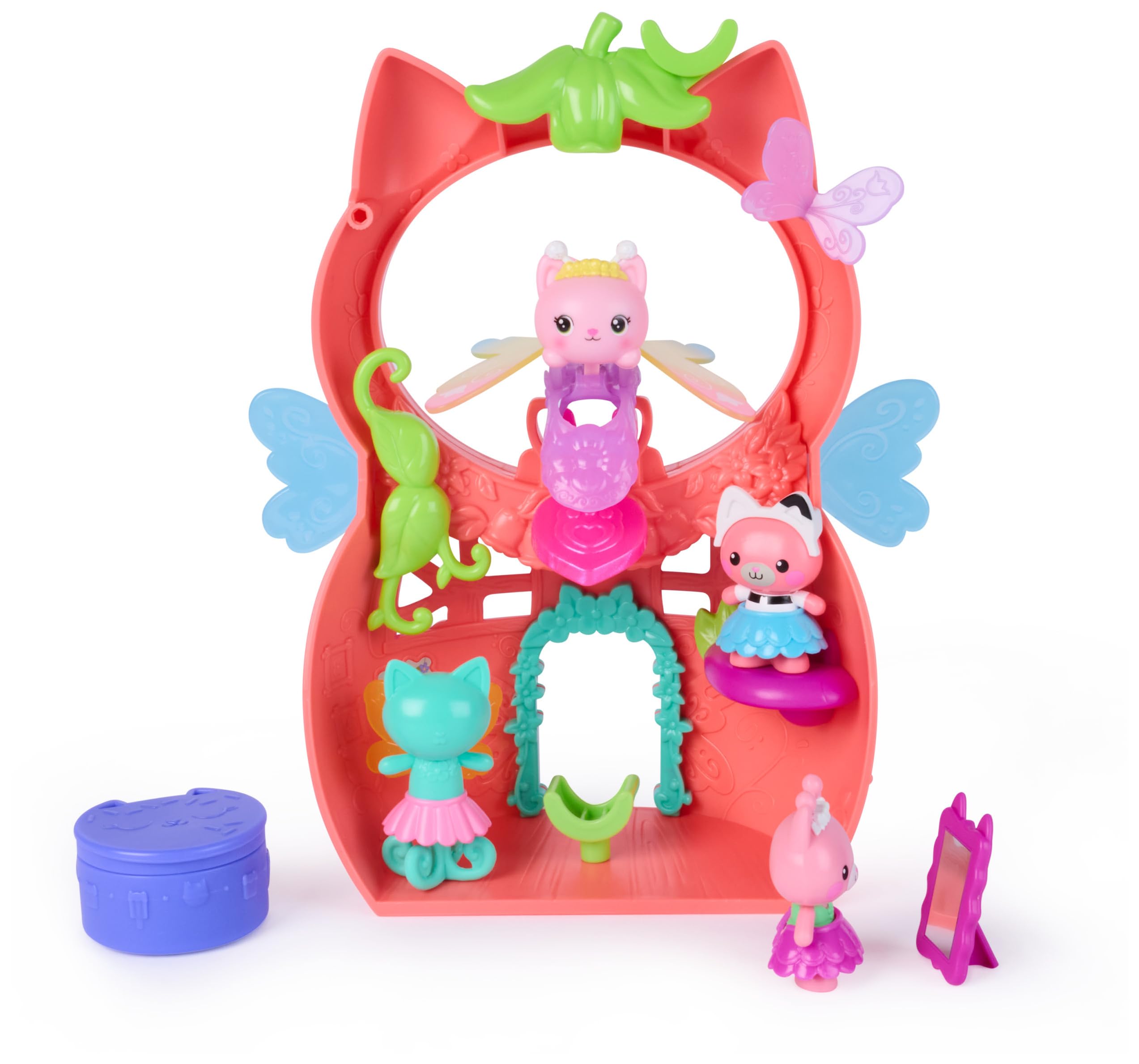 DREAMWORKS GABBY'S DOLLHOUSE Kitty Fairy’s Flutter-riffic Playset with 12 Pieces | Ages 3-6 2