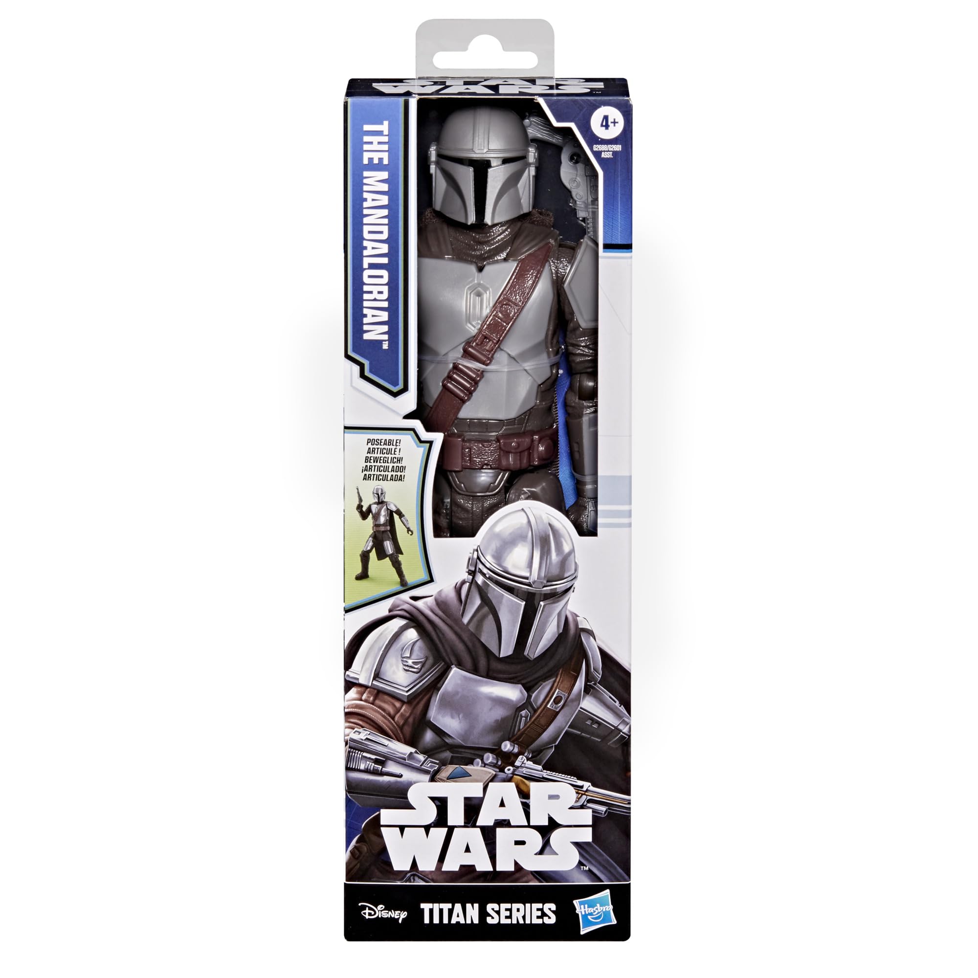 Star Wars Titan Series The Mandalorian Action Figure - 12 Inch Scale | 9 Points of Articulation 3