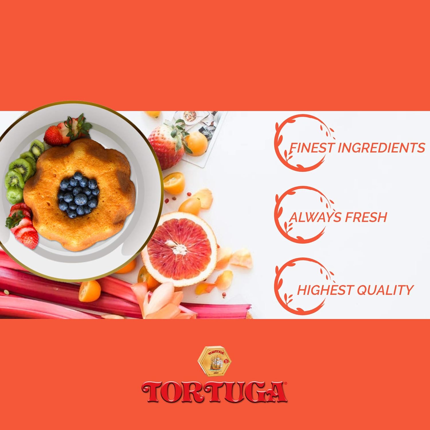 Tortuga Golden Original Rum Cake with Walnuts, 454g 3