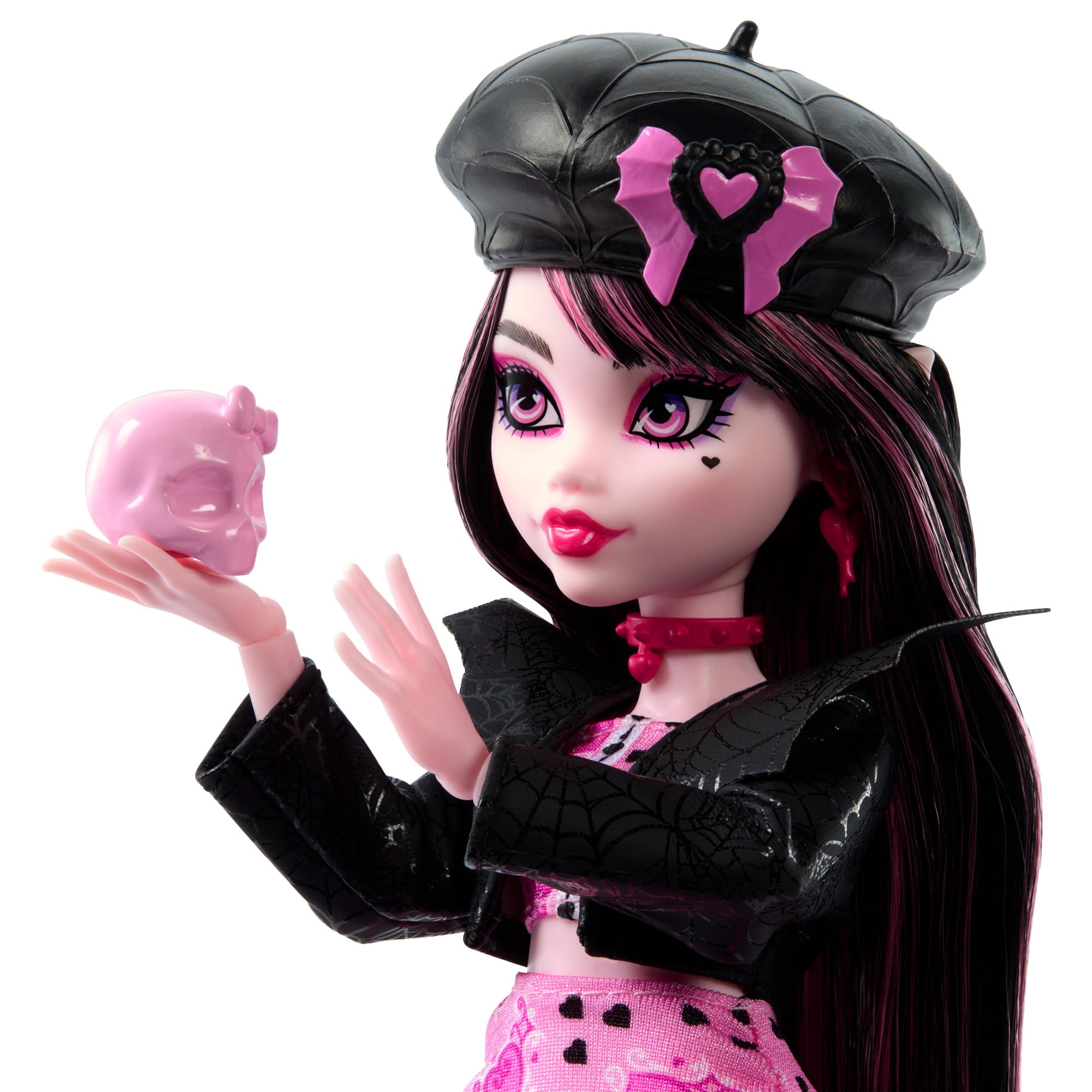 Monster High Draculaura Fearbook Doll - Movie Club Playset with Varsity Jacket & Accessories 3