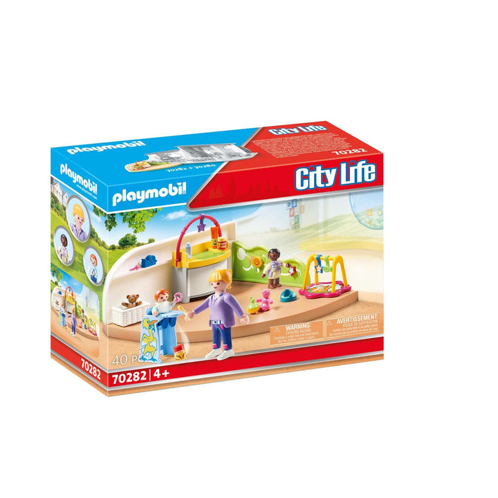 PLAYMOBIL City Life Toddler Room Playset - 40-Piece Nursery Set for Ages 4+