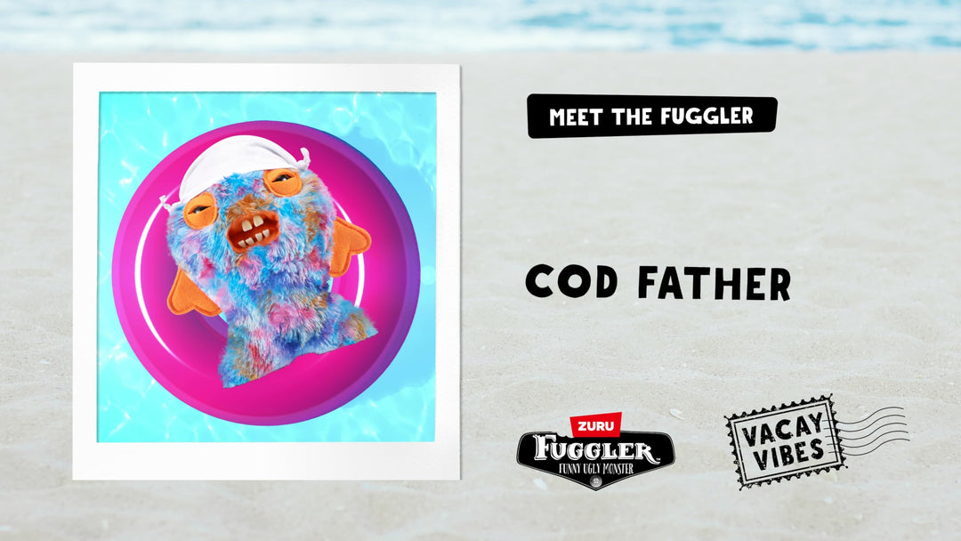 Fuggler Vacay Vibes - Funny Ugly Monster Plush Collectible Toy (Cod Father - Multi)
