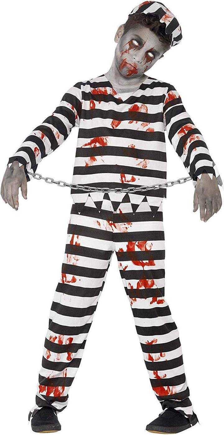 Smiffys Zombie Convict Costume - Age 10-12 Years (44326)