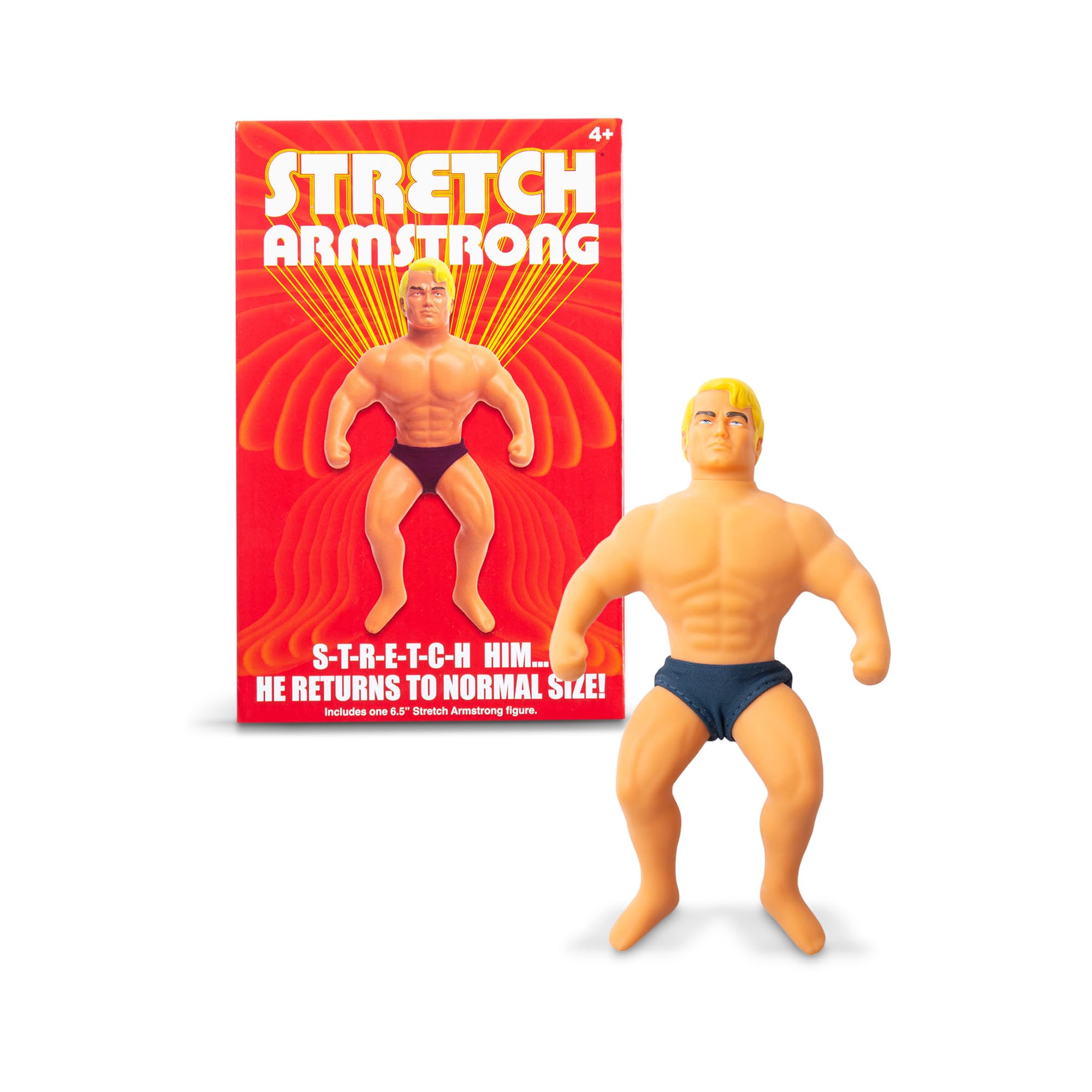 Stretch Armstrong Retro 6-Inch Action Figure - Latex Rubber Stretchable Toy 7