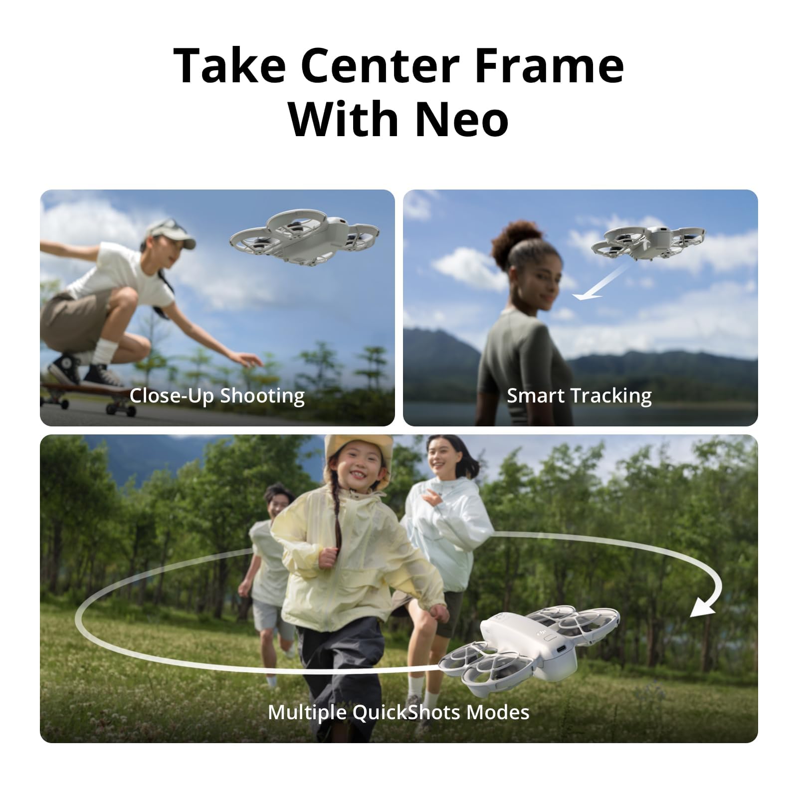 DJI Neo Motion Fly More Combo - 135g Mini Drone with 4K UHD Camera, Subject Tracking, Palm Takeoff, 3 Batteries & RC Motion 3 7