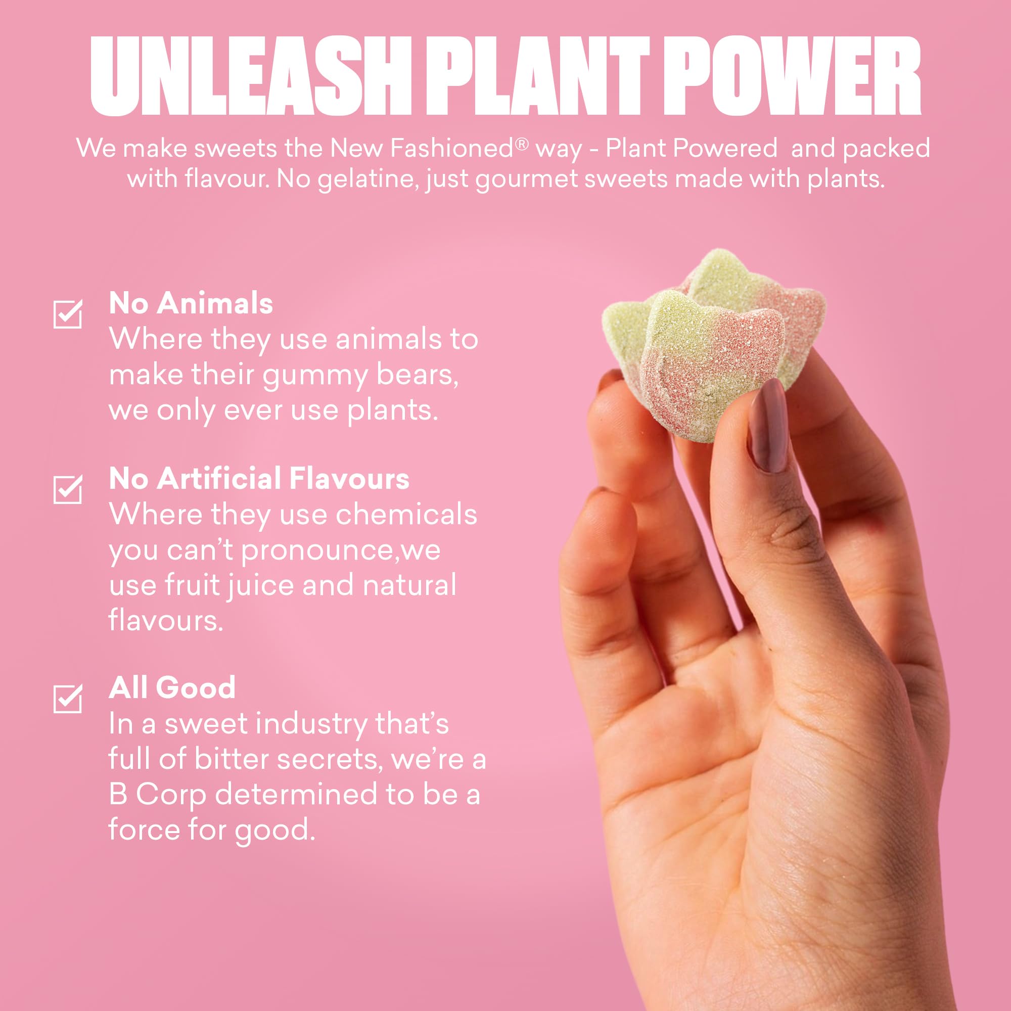 Candy Kittens Sour Watermelon Vegan Sweets – 54g Pack of 12 – Fruity Fizzy Chewy Treats 2