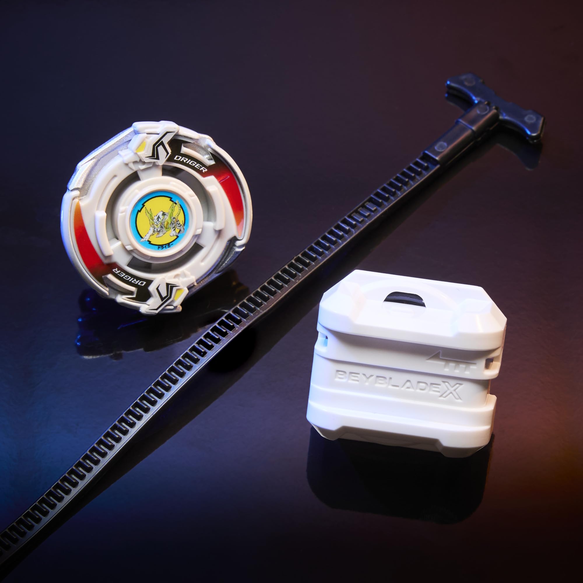 Hasbro Beyblade X X-Over Project Driger Slash 4-80P Starter Pack Top and Launcher | Balance Type 3