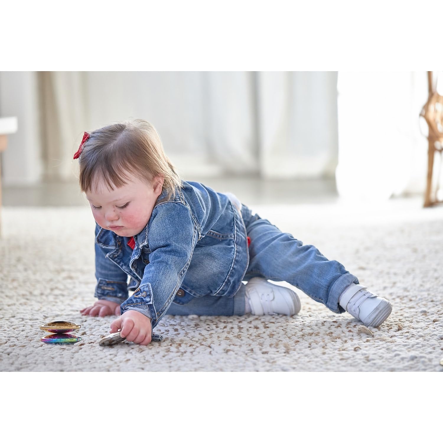 tickit Sensory Reflective Sound Buttons - Award-Winning Baby Toy | Set of 3 | Stainless Steel | Suitable from Birth 6