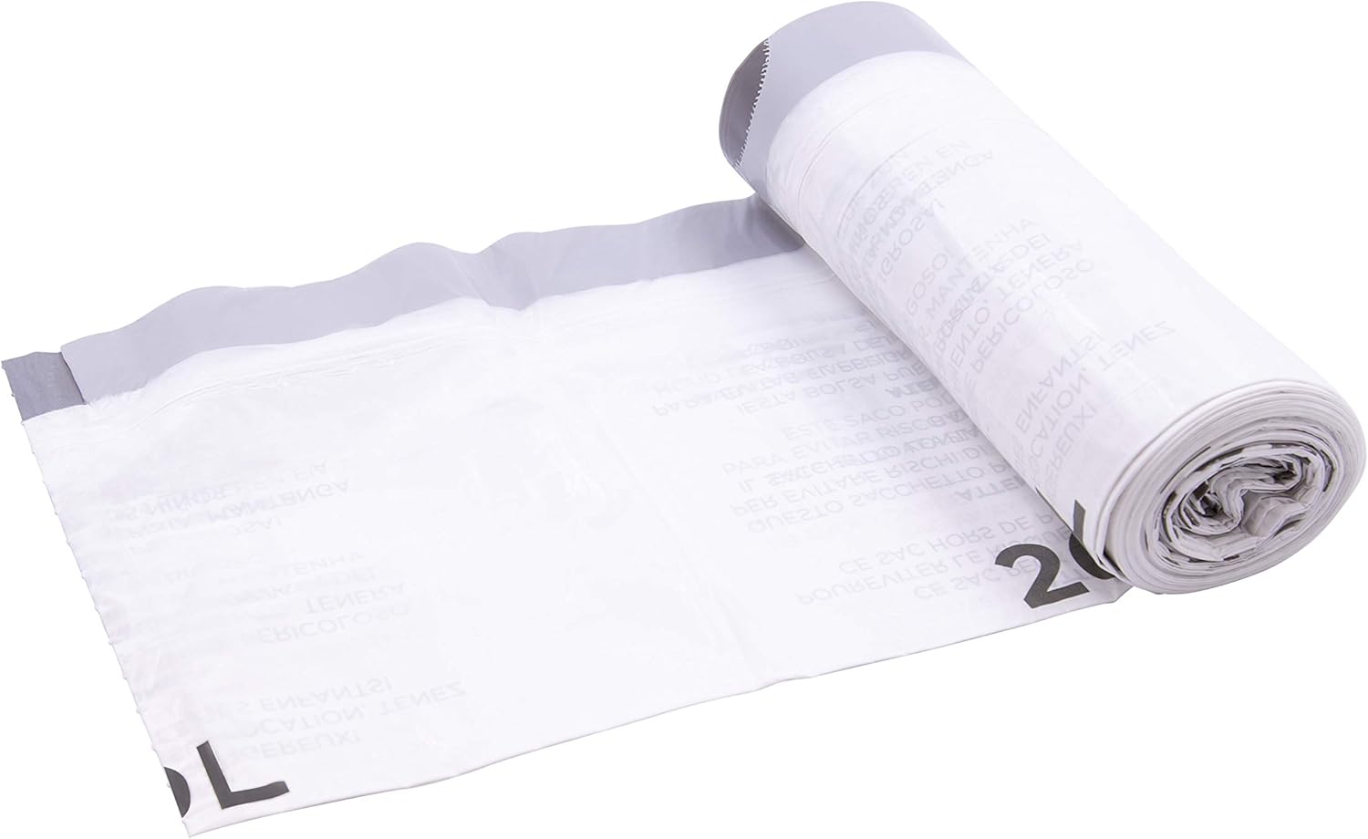 BLACK+DECKER 30L Drawstring Bin Liners 20 Pack - White 4