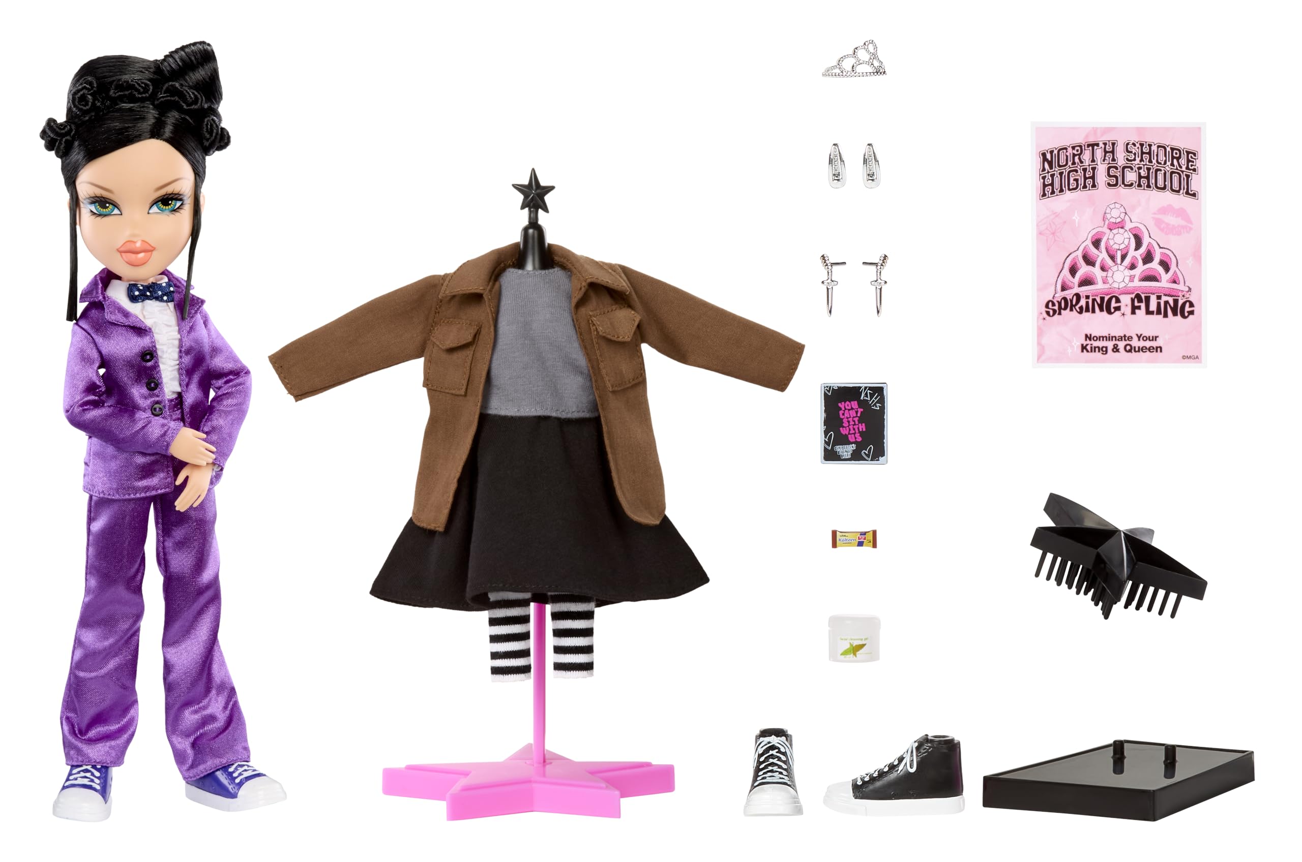 Bratz x Mean Girls Spring Fling Doll Janis - Collectible Fashion Doll with 2 Outfits & Movie-Inspired Accessories 2