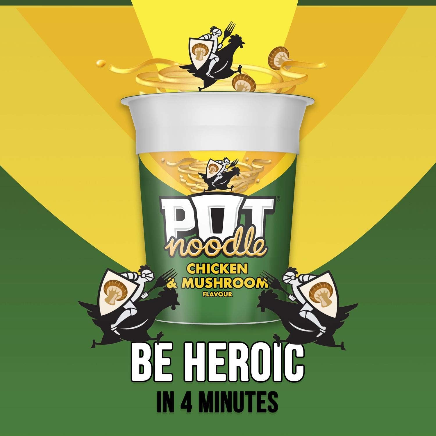 Pot Noodle Chicken & Mushroom Flavour, 12 Pack (12 x 90g) 4