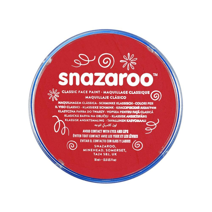 Snazaroo England Flag Face Paint Set, White + Bright Red, 2 x 18.8g