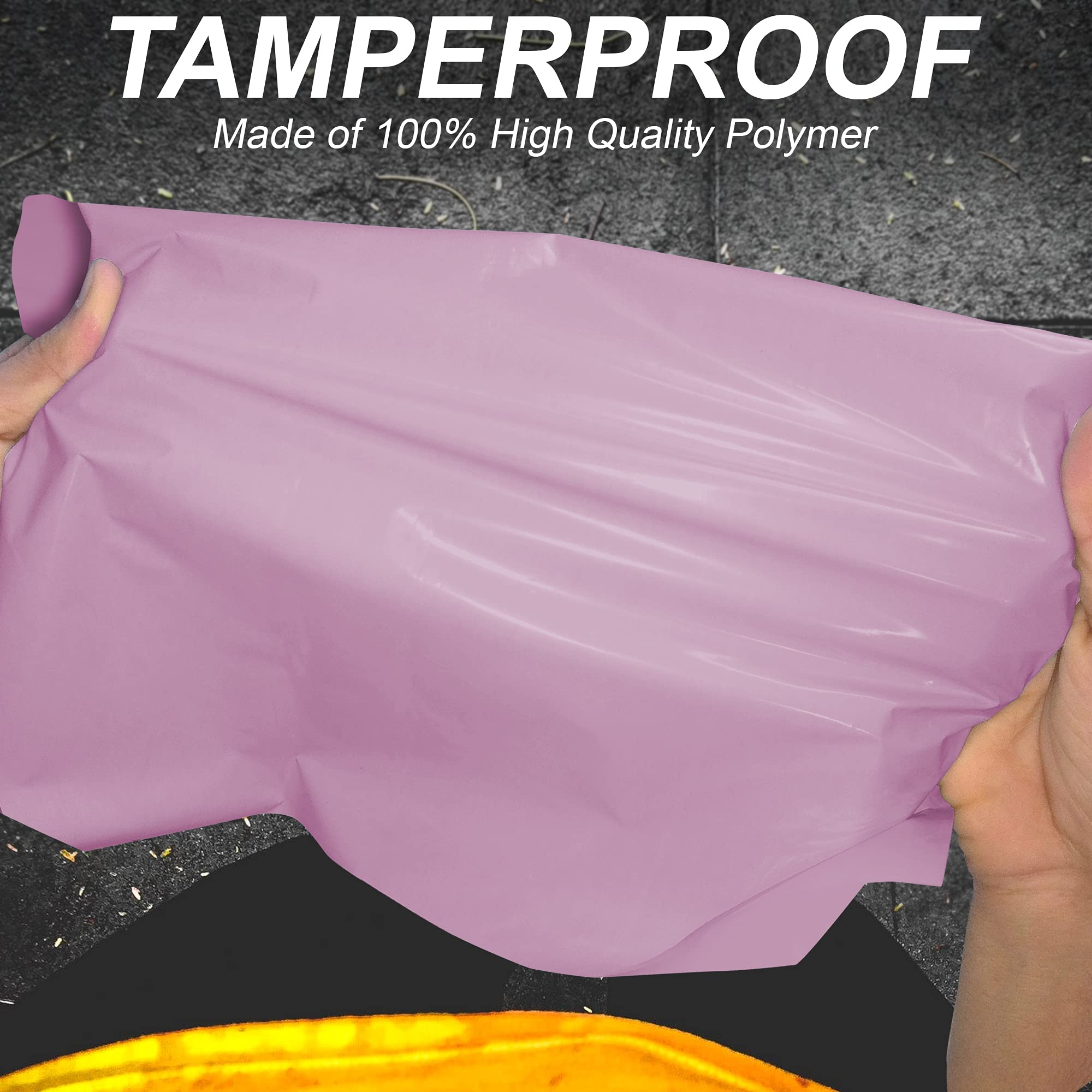 YUNJU 50 Pack Mixed Size Poly Mailer Bags - Strong Waterproof Self-Seal for Mailing & Packaging 4