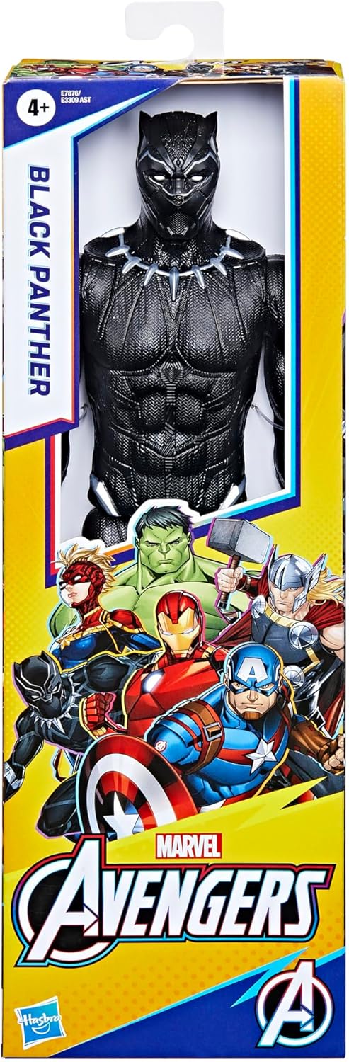 Marvel Avengers Titan Hero Series Black Panther 12" Action Figure - Poseable Super Hero Toy for Kids 4+ 2